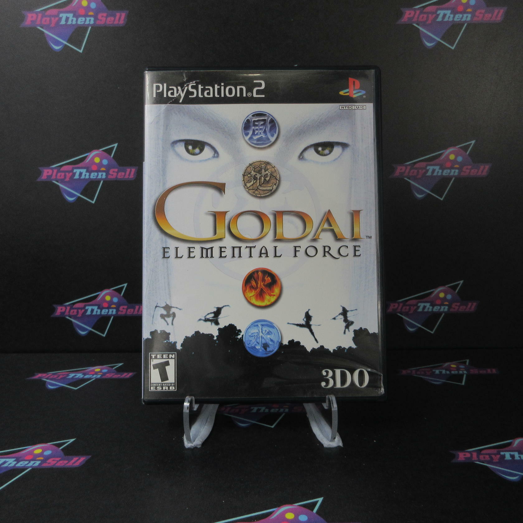 Godai Elemental Force PS2 PlayStation 2 + Reg Card AD Complete CIB - Very Good