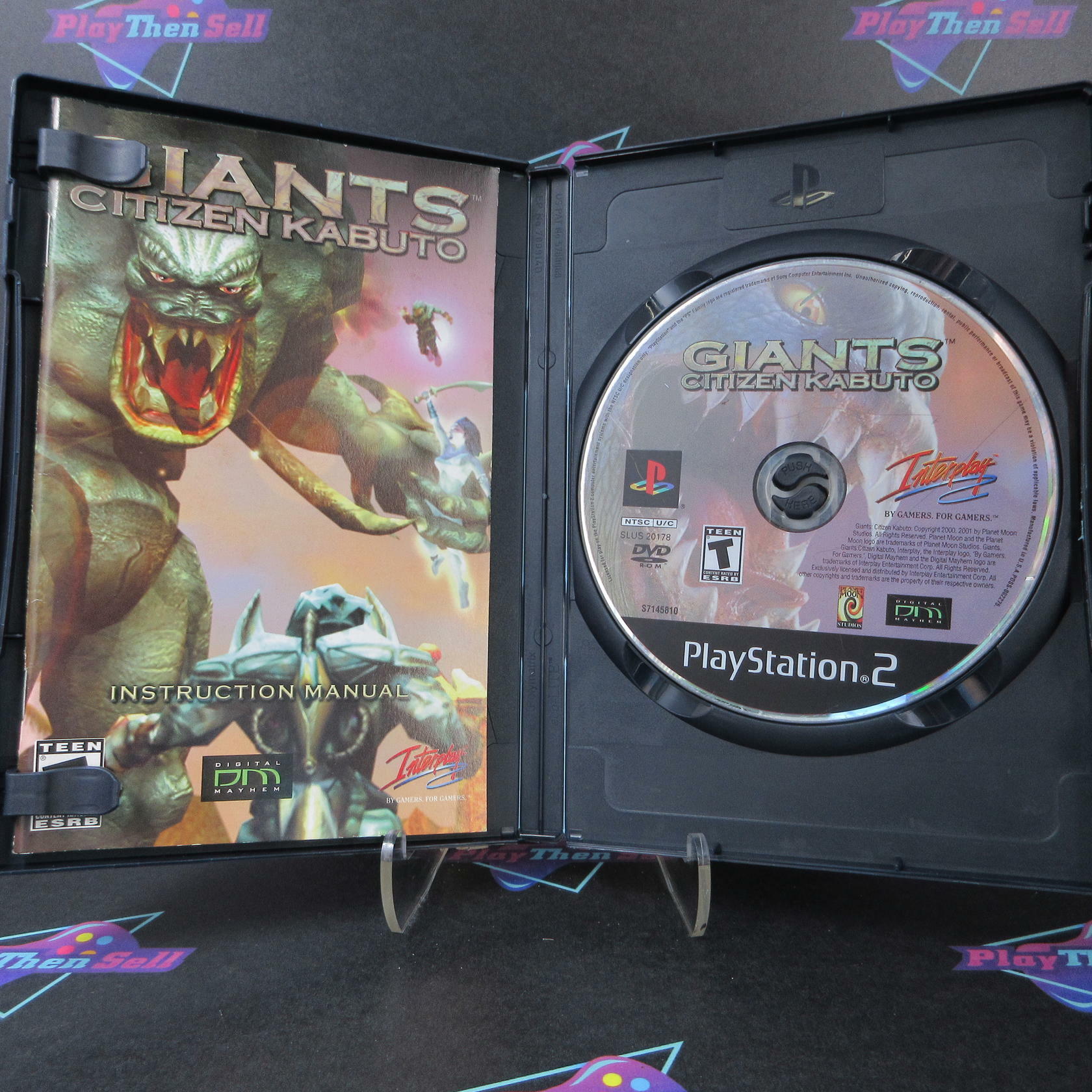Giants Citizen Kabuto PS2 PlayStation 2 DD Complete CIB - Very Good