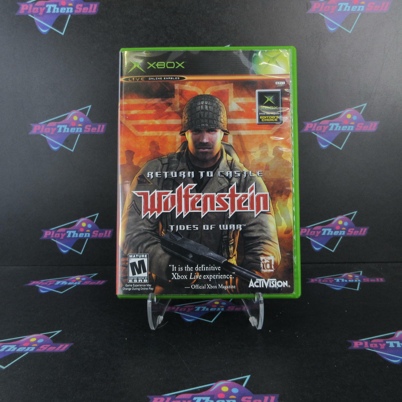 Return to Castle Wolfenstein Tides of War Xbox + Reg Card Complete - Refurbished