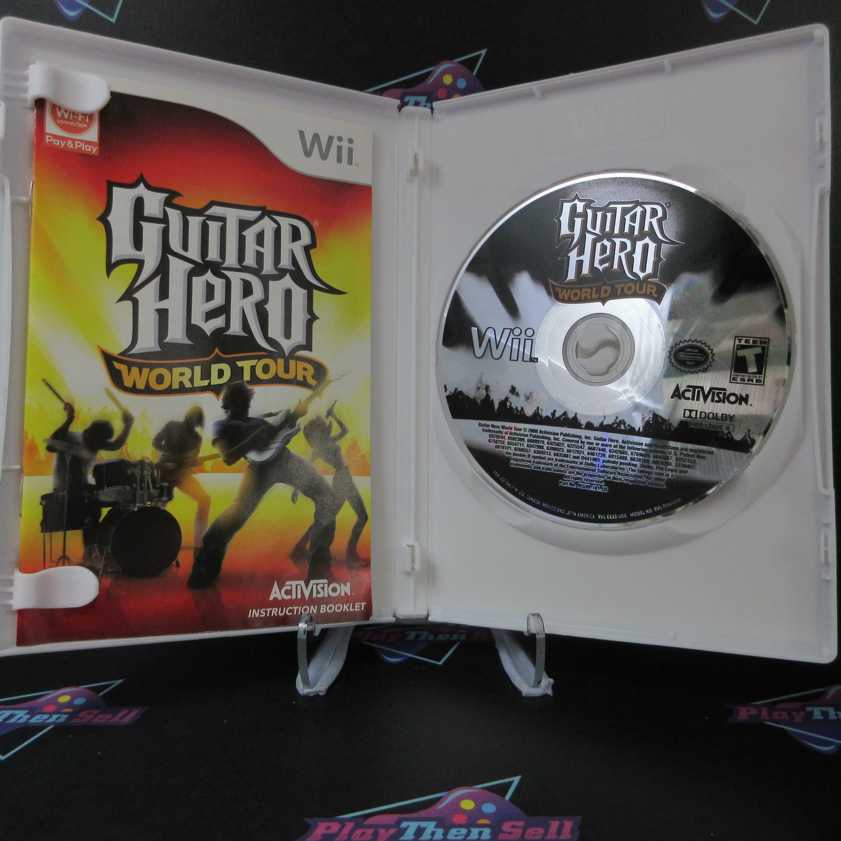 Guitar Hero World Tour Nintendo Wii AD Complete CIB - Very Good