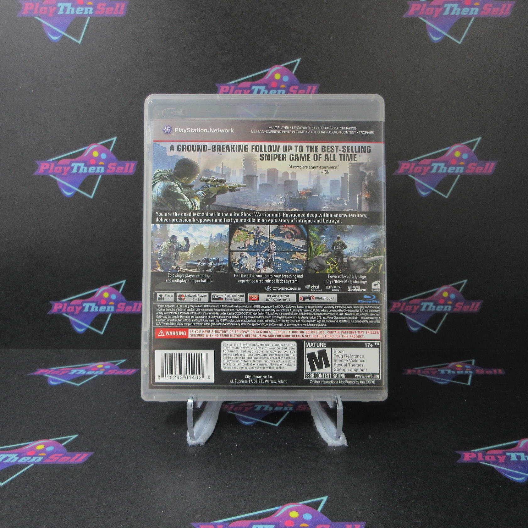 Sniper Ghost Warrior 2 PS3 PlayStation 3 AD Complete CIB - Very Good