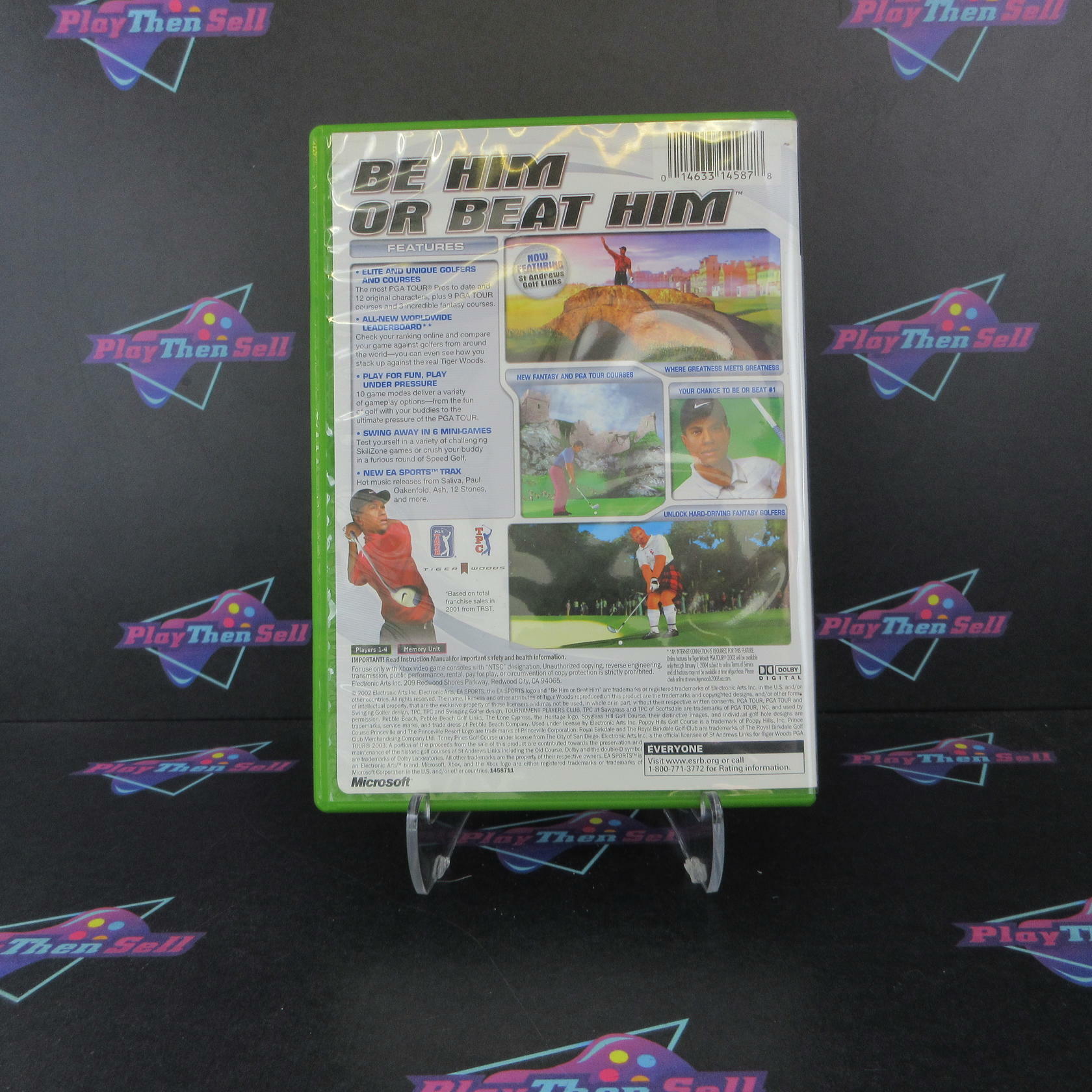 Tiger Woods PGA Tour 2003 Xbox AD/DD Complete CIB - Very Good