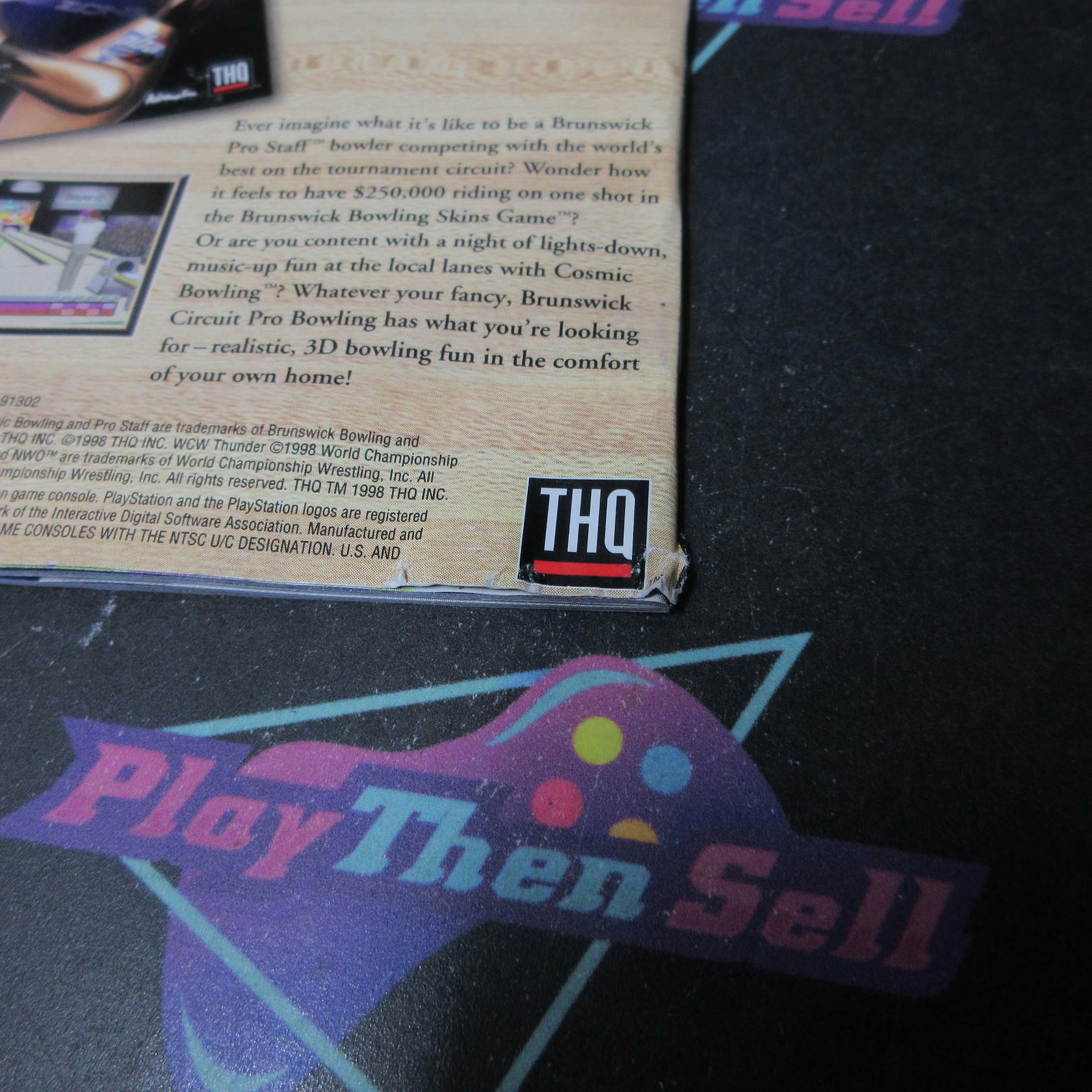 WCW NWO Thunder PS1 PlayStation 1 MD + Reg Card Complete CIB - Very Good