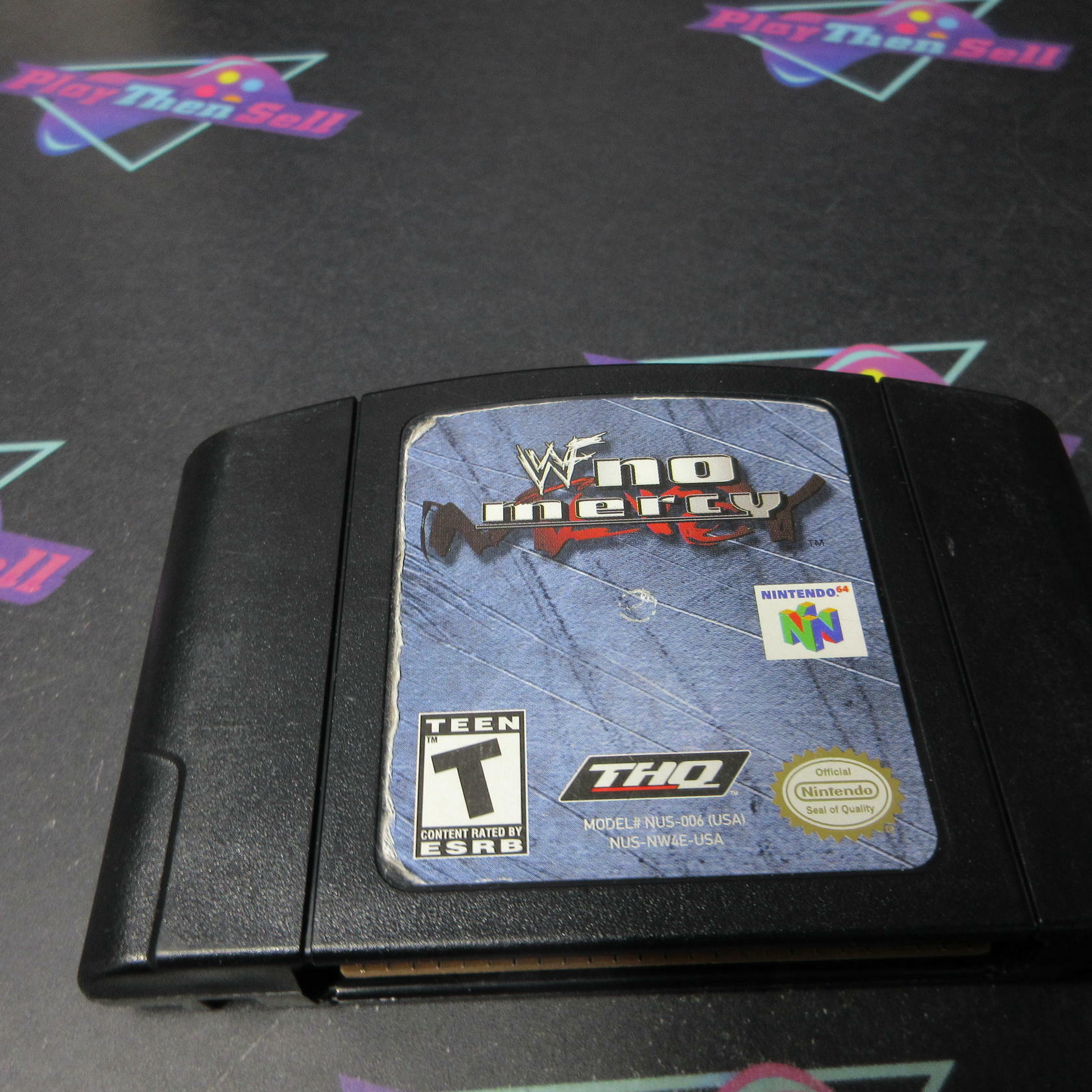 WWF No Mercy Nintendo 64 N64 Cartridge Only AD Authentic / Tested - Very Good