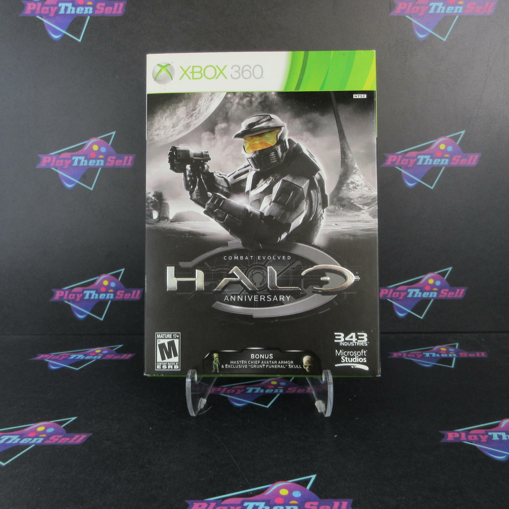 Halo Combat Evolved Anniversary Xbox 360 + Sleeve Complete - Excellent