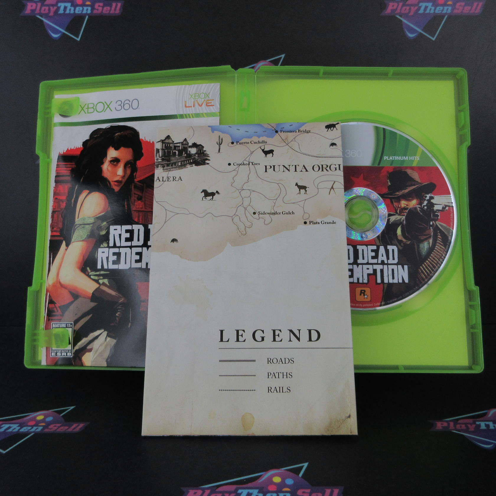 Red Dead Redemption Xbox 360 PH + Map Complete - Excellent