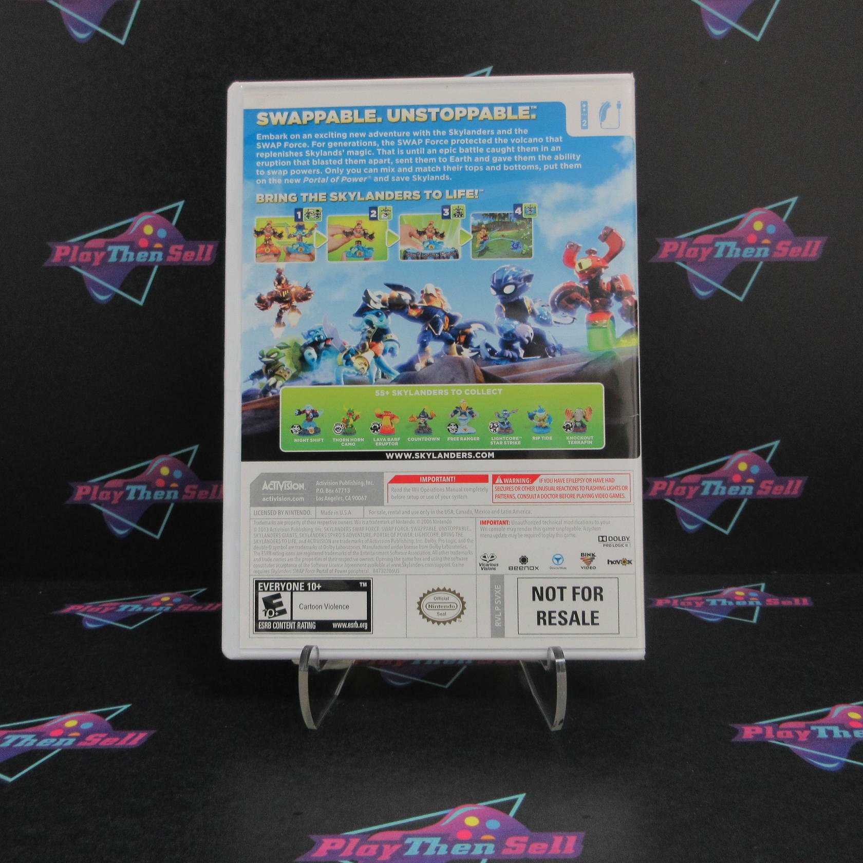 Skylanders Swap Force Nintendo Wii Complete - Excellent