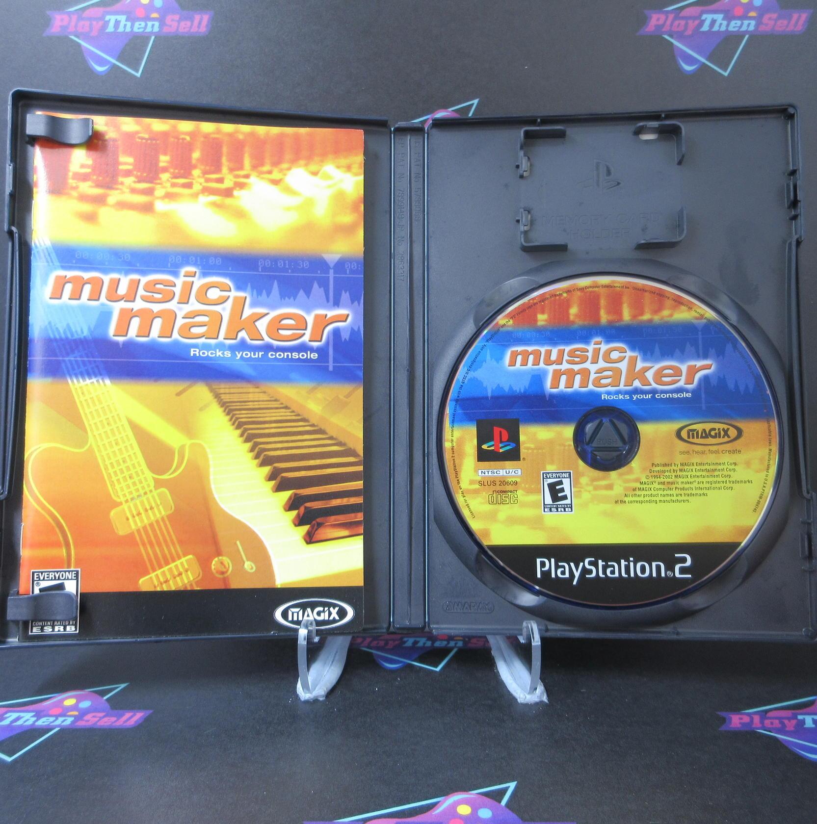 Music Maker PS2 PlayStation 2 AD Complete CIB - Very Good
