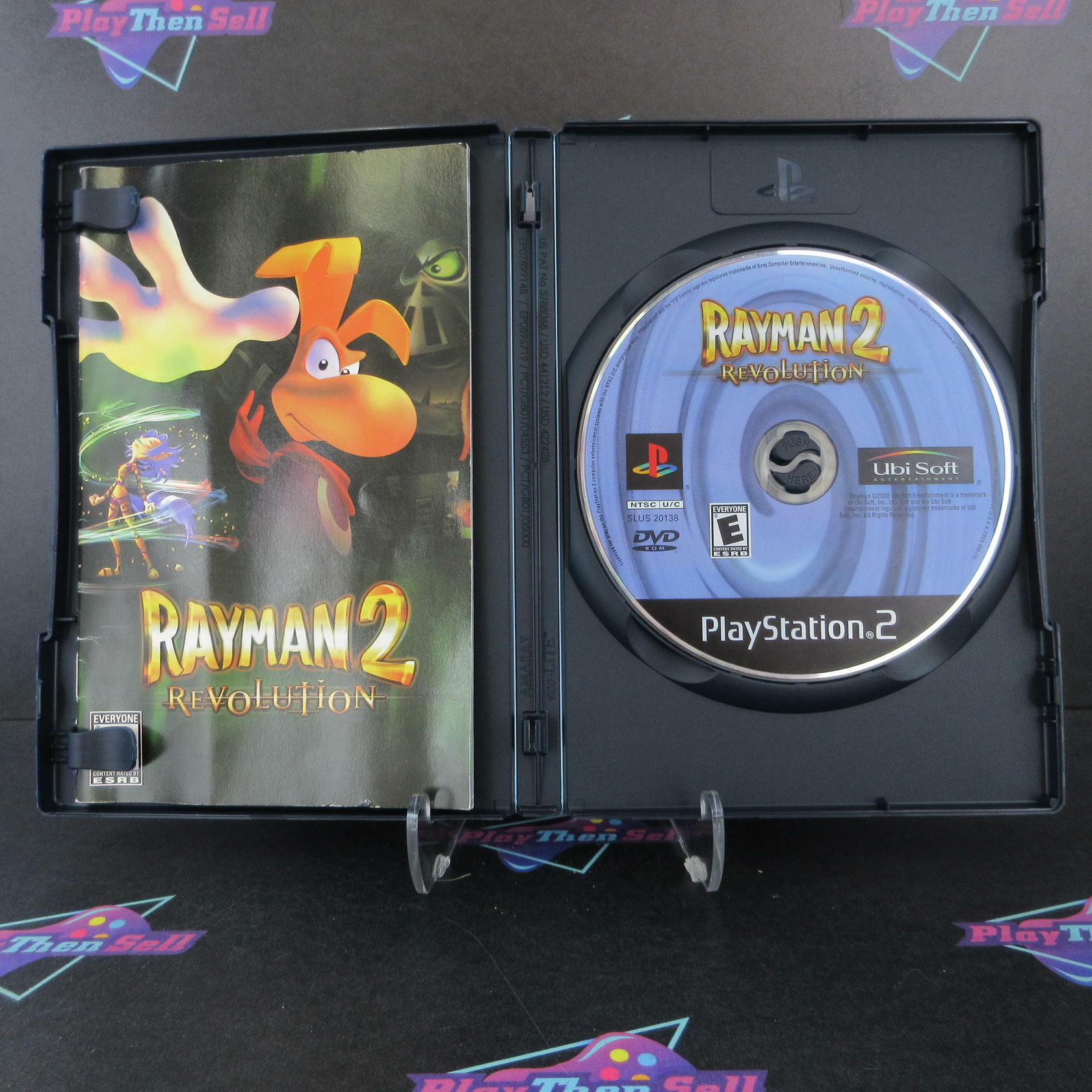 Rayman 2 Revolution PS2 PlayStation 2 AD + Reg Card Complete CIB - Very Good