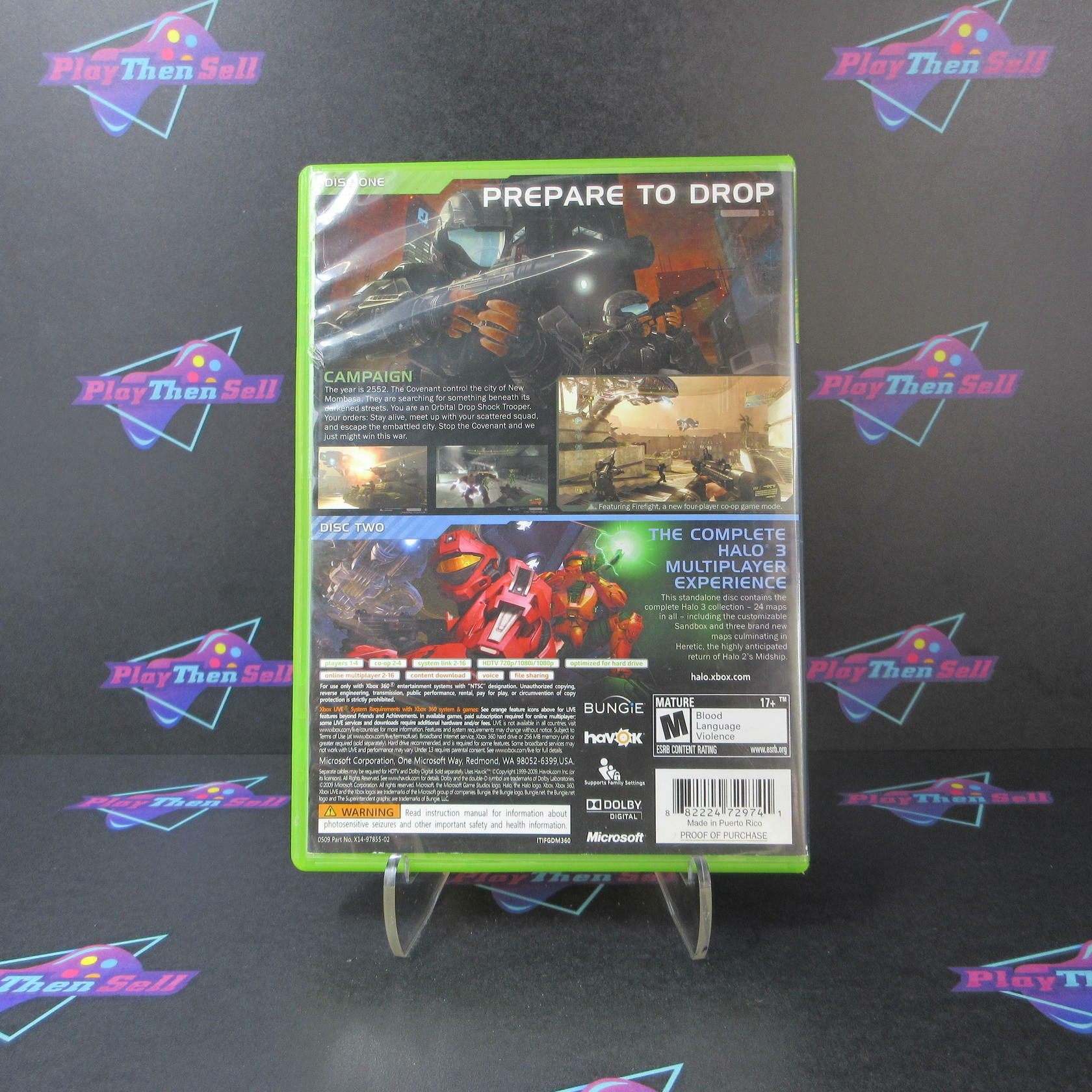 Halo 3 ODST Xbox 360 AD/NM - Very Good