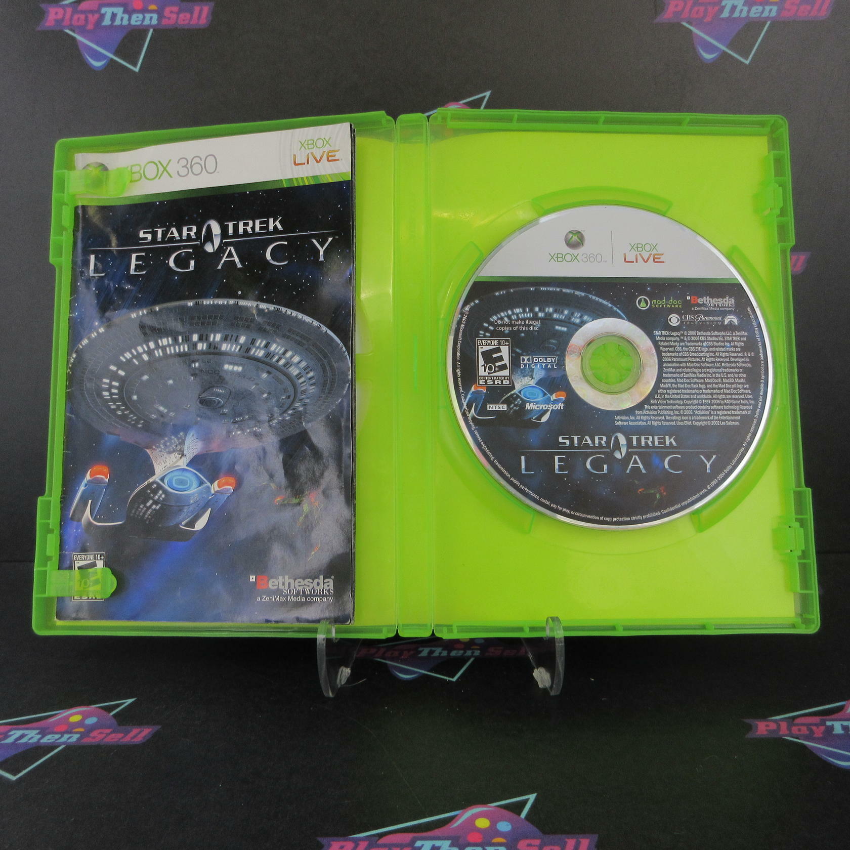 Star Trek Legacy Xbox 360 MD Complete CIB - Very Good