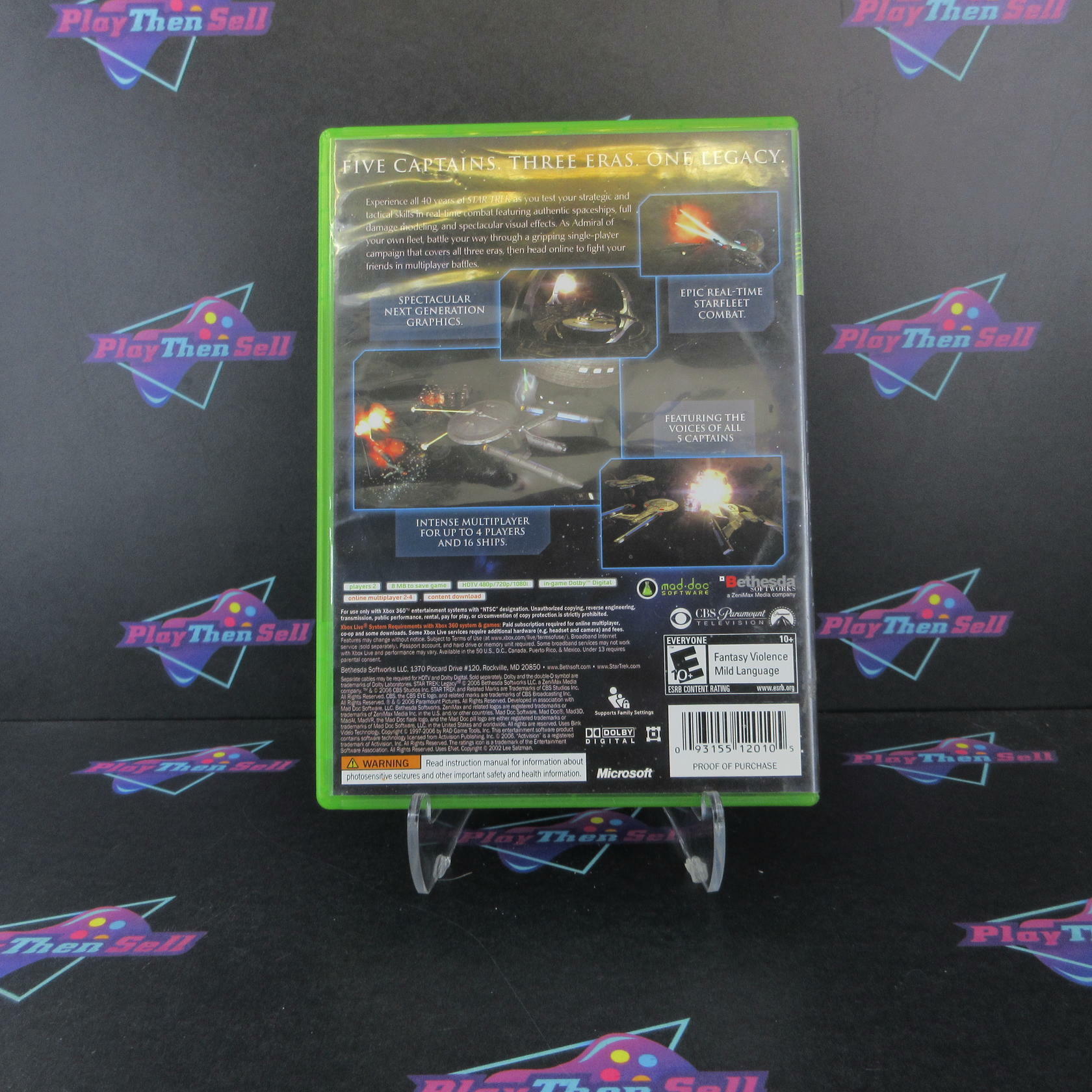 Star Trek Legacy Xbox 360 MD Complete CIB - Very Good