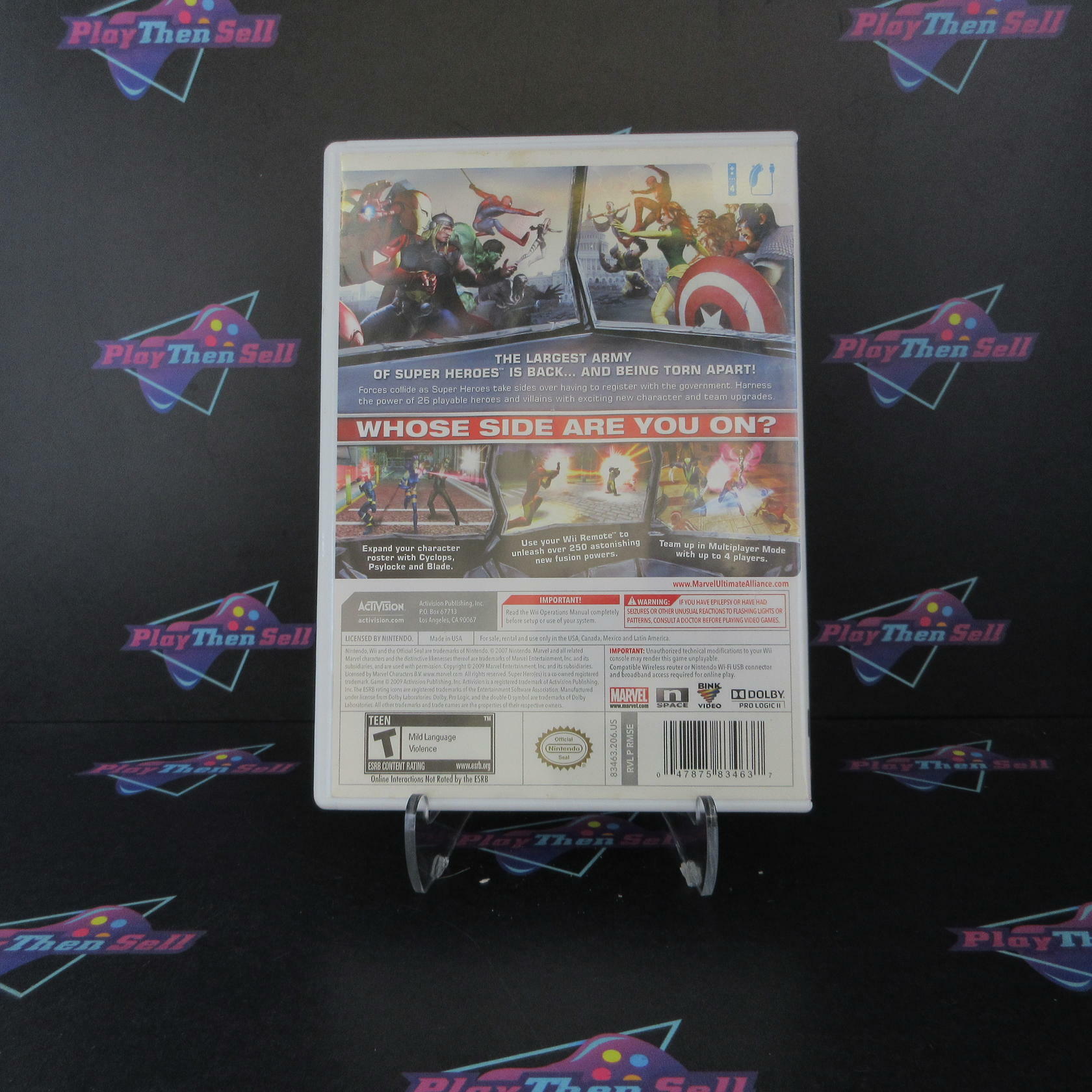 Marvel Ultimate Alliance 2 Nintendo Wii AD/MD Complete CIB - Very Good
