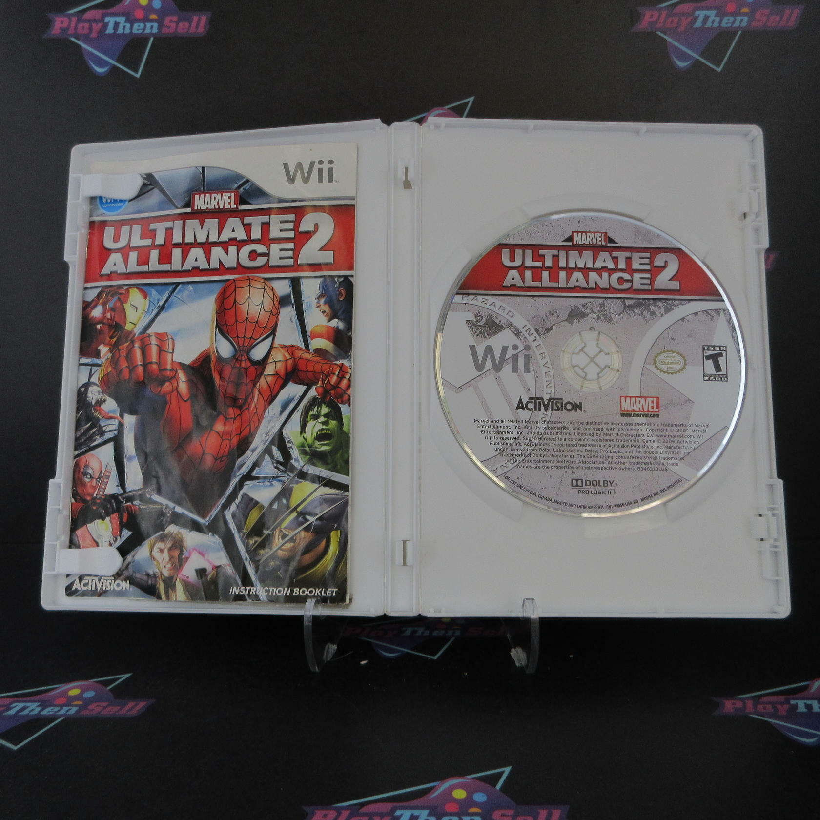 Marvel Ultimate Alliance 2 Nintendo Wii AD/MD Complete CIB - Very Good