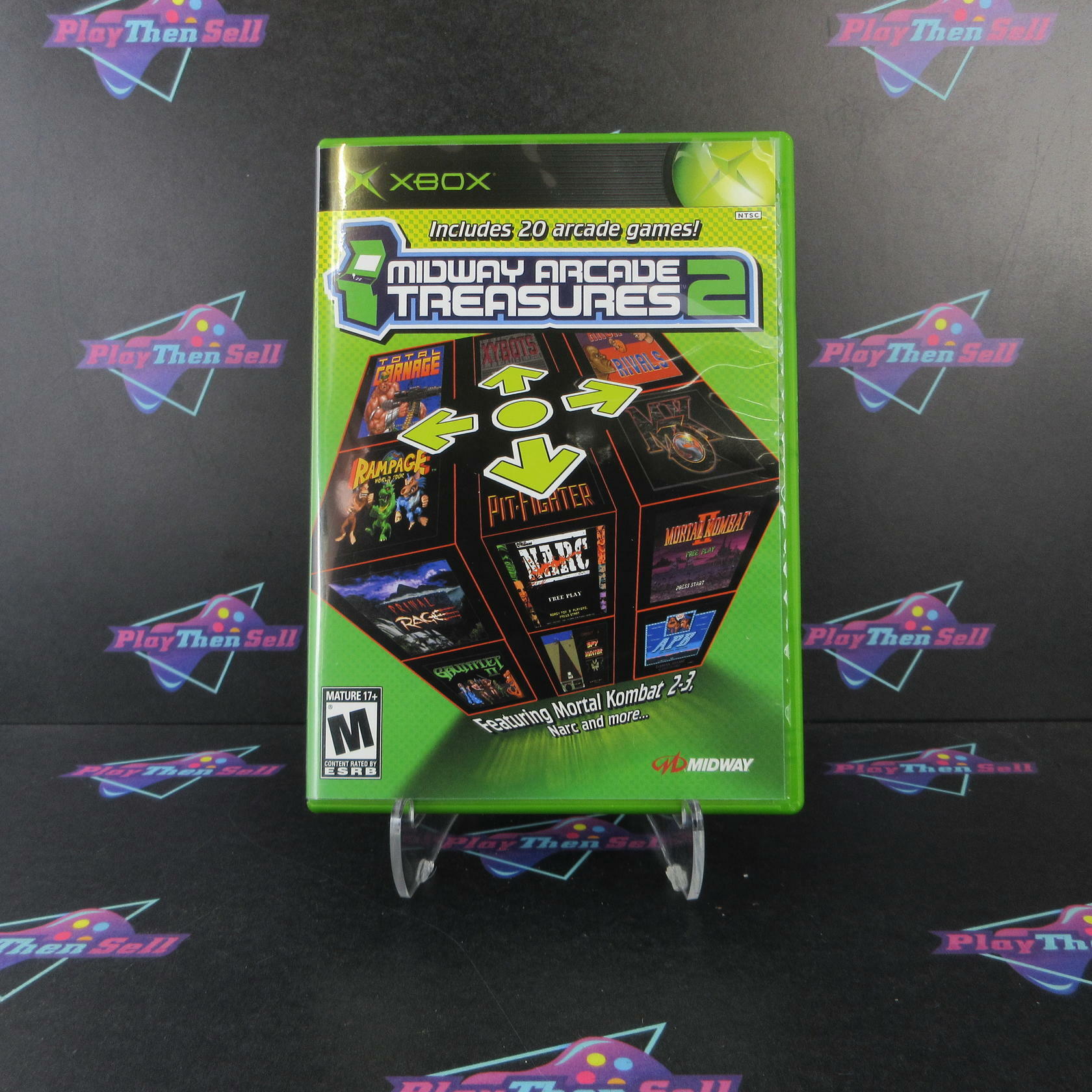 Midway Arcade Treasures 2 Xbox + Reg Card Complete - Refurbished