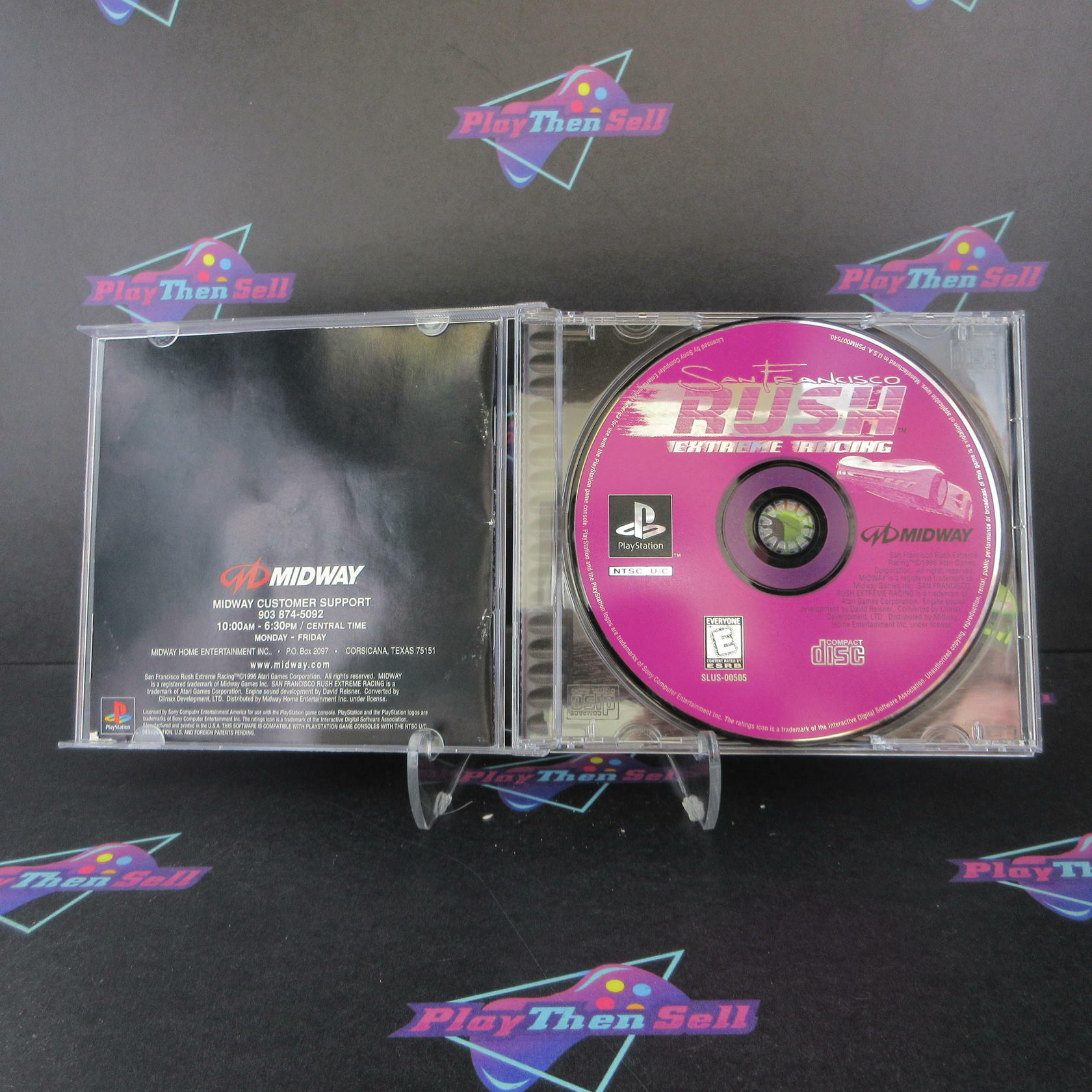 San Francisco Rush Extreme Racing PS1 PlayStation 1 MD + Reg Card Complete CIB - Very Good