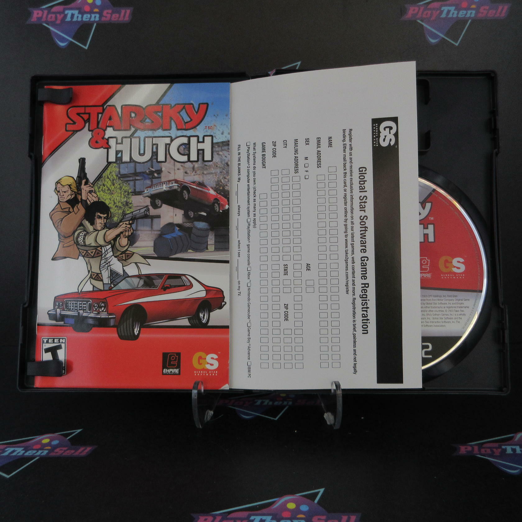 Starsky & Hutch PS2 PlayStation 2 AD + Reg Card Complete CIB - Very Good