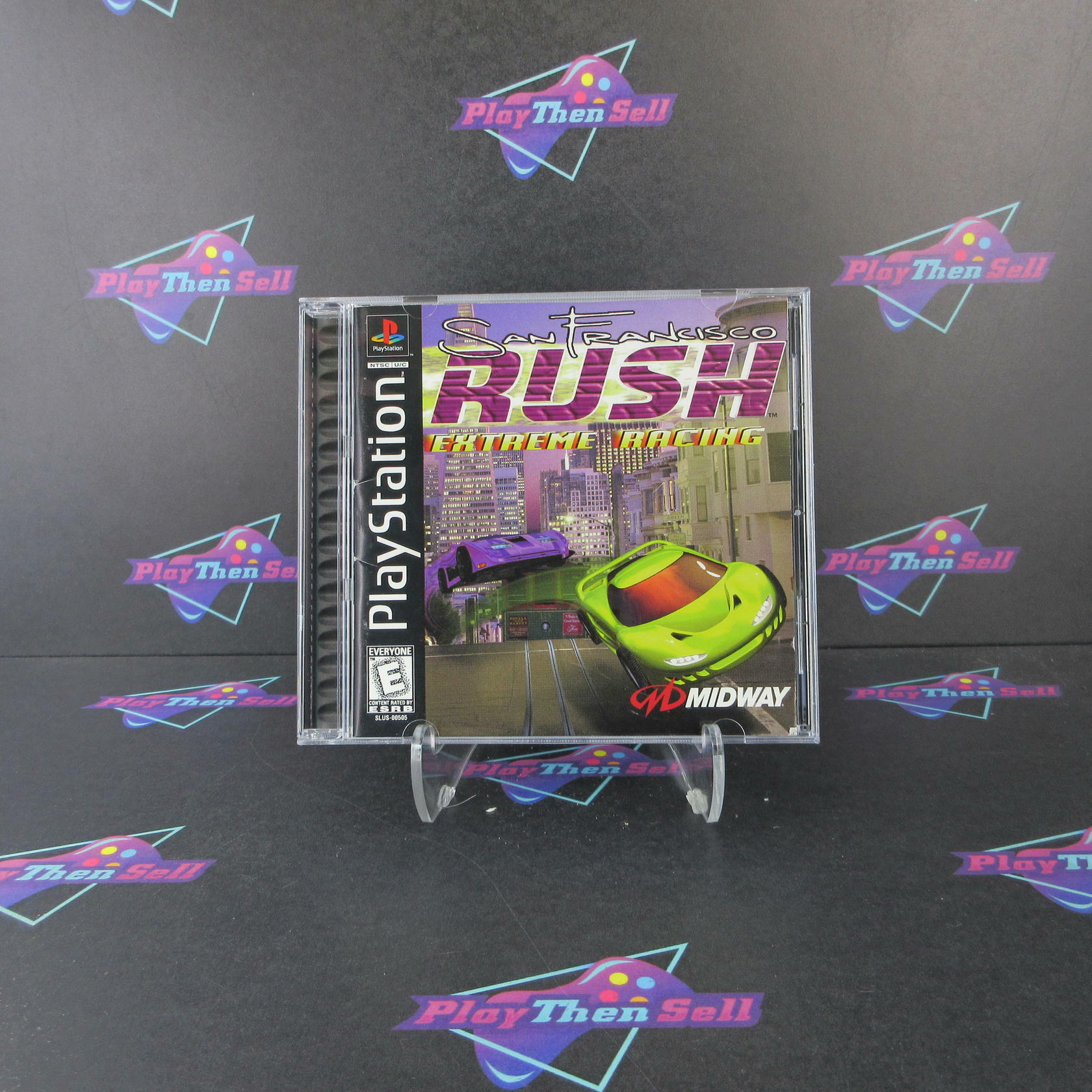 San Francisco Rush Extreme Racing PS1 PlayStation 1 MD + Reg Card Complete CIB - Very Good