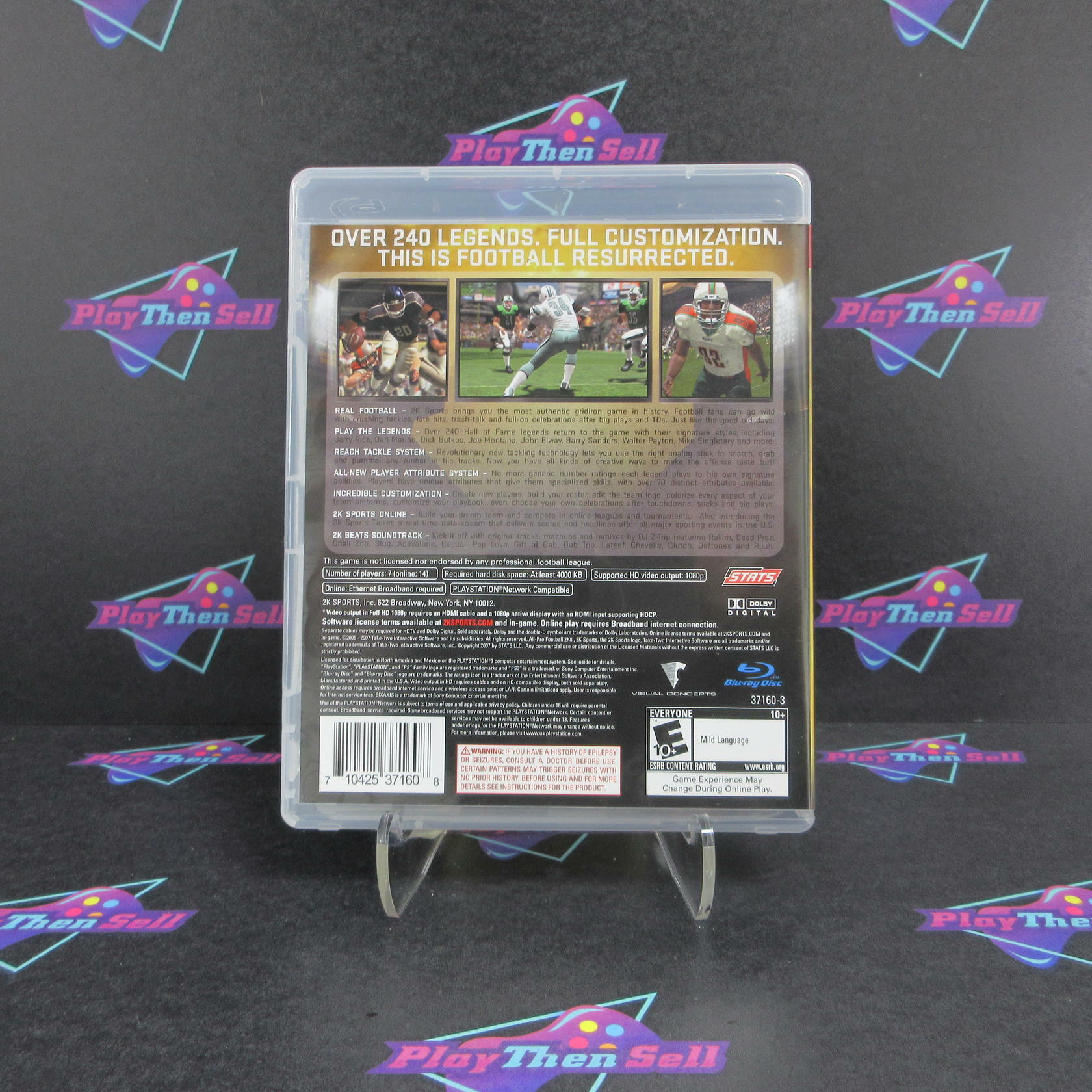 All Pro Football 2K8 PS3 PlayStation 3 Complete - Excellent