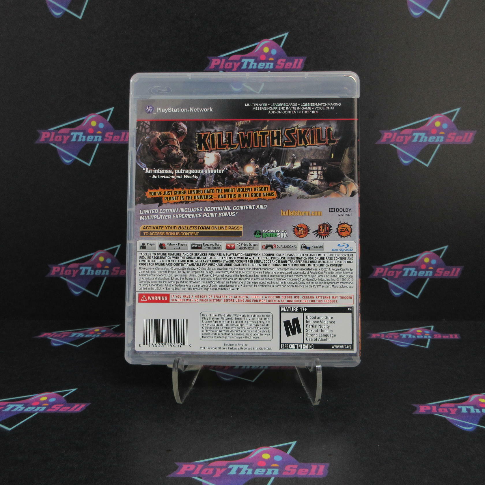 Bulletstorm Limited Edition PS3 PlayStation 3 Complete - Excellent