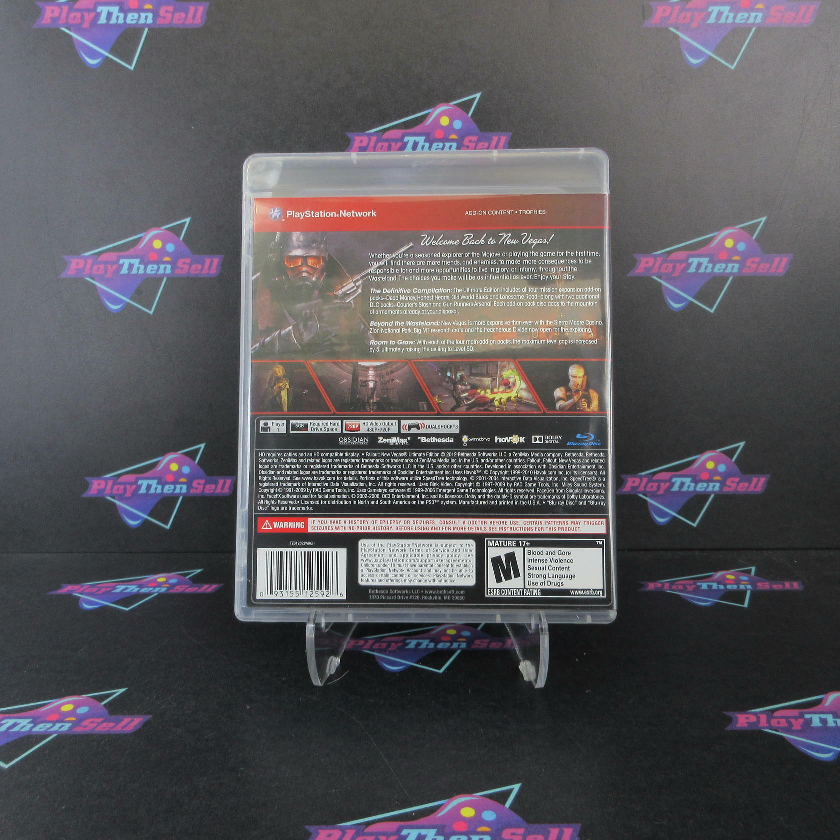 Fallout New Vegas Ultimate Edition PS3 PlayStation 3 GH Complete - Excellent