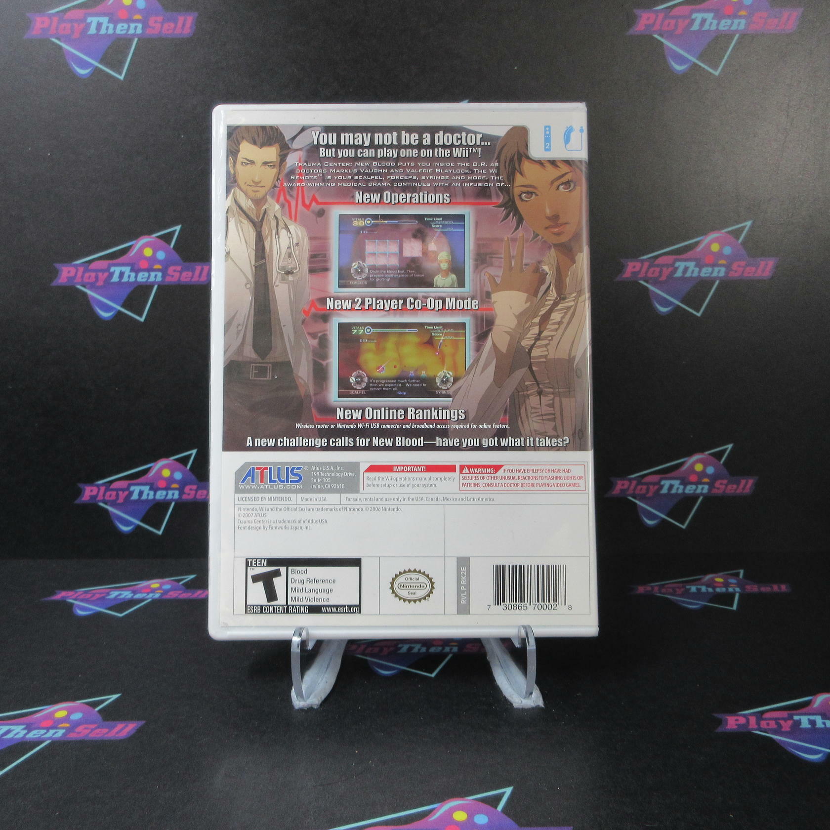 Trauma Center New Blood Nintendo Wii Complete - Excellent