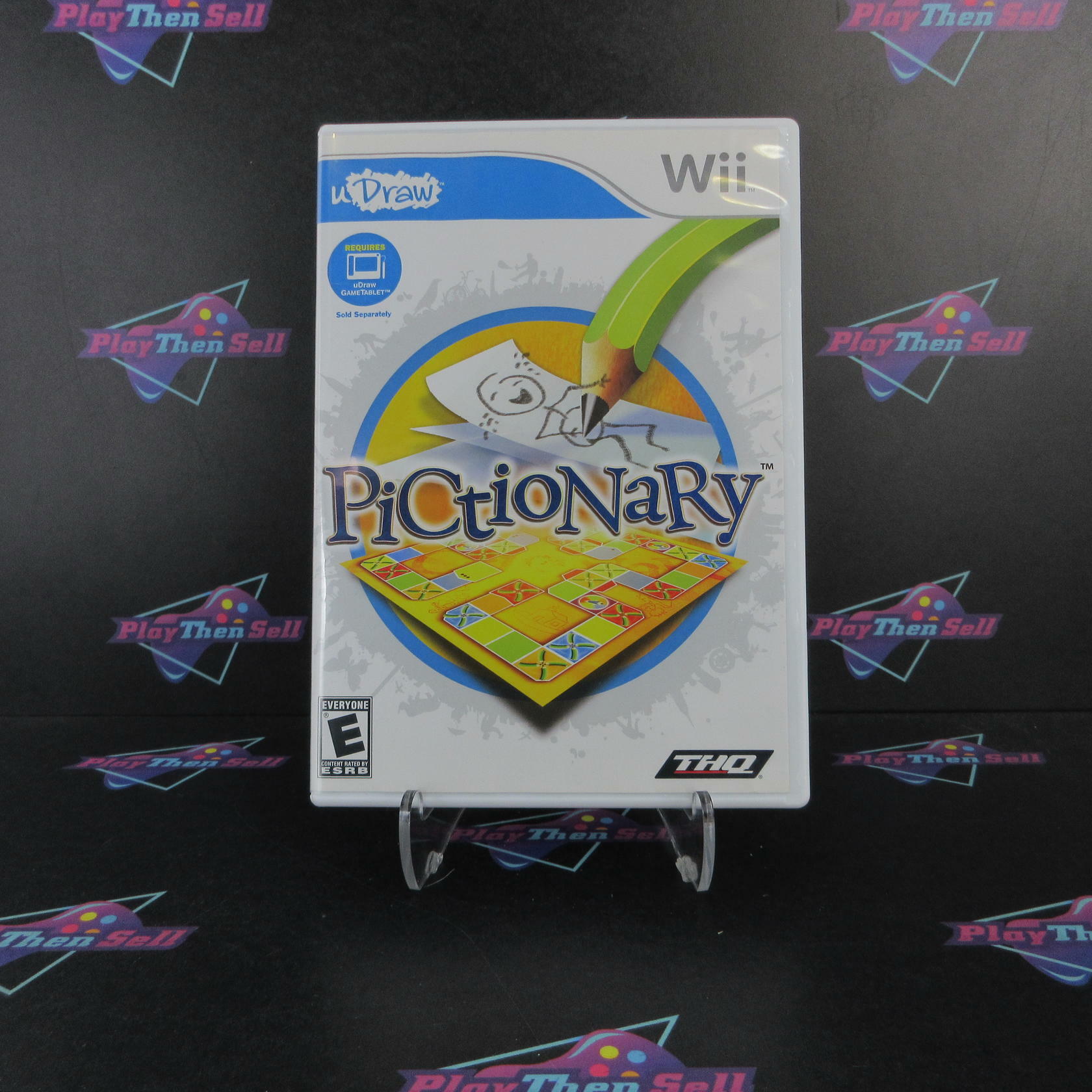 Pictionary uDraw Game Only Nintendo Wii Complete - Excellent