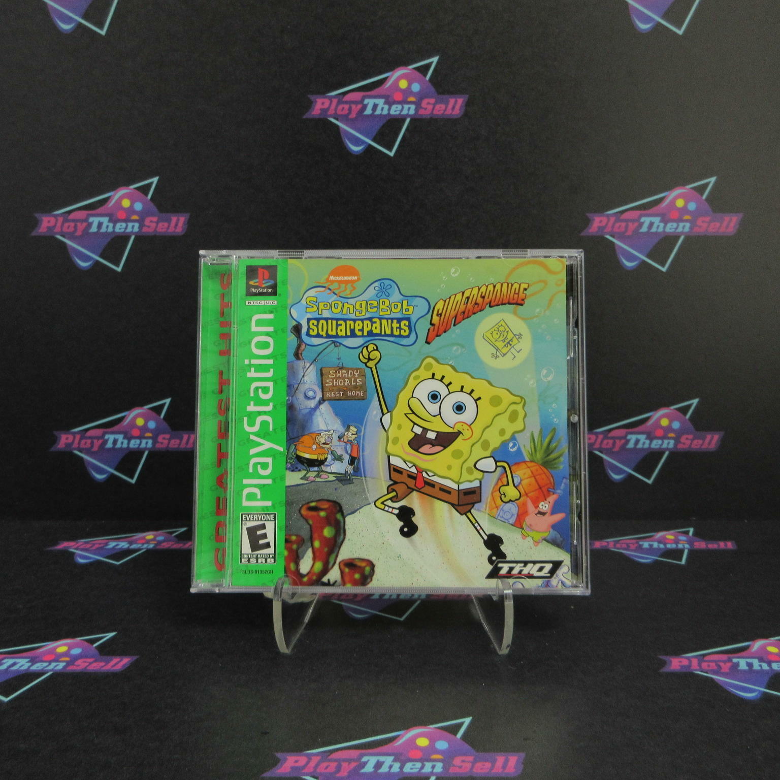SpongeBob SquarePants SuperSponge PS1 PlayStation 1 GH Complete - Excellent