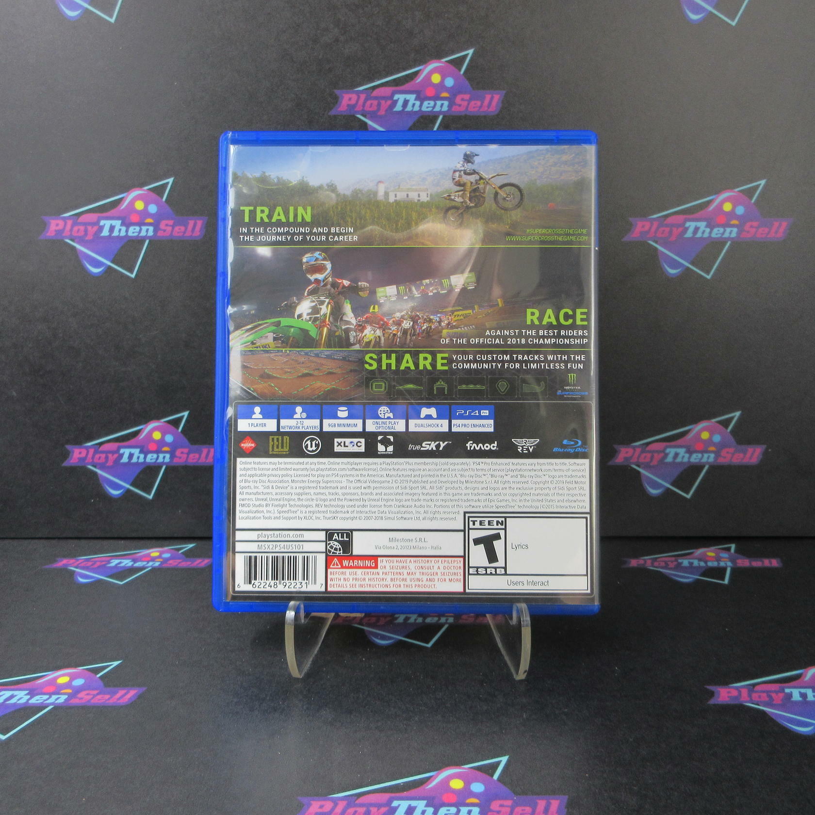 Monster Energy Supercross 2 Day One Edition PS4 PlayStation 4 CIB - Excellent