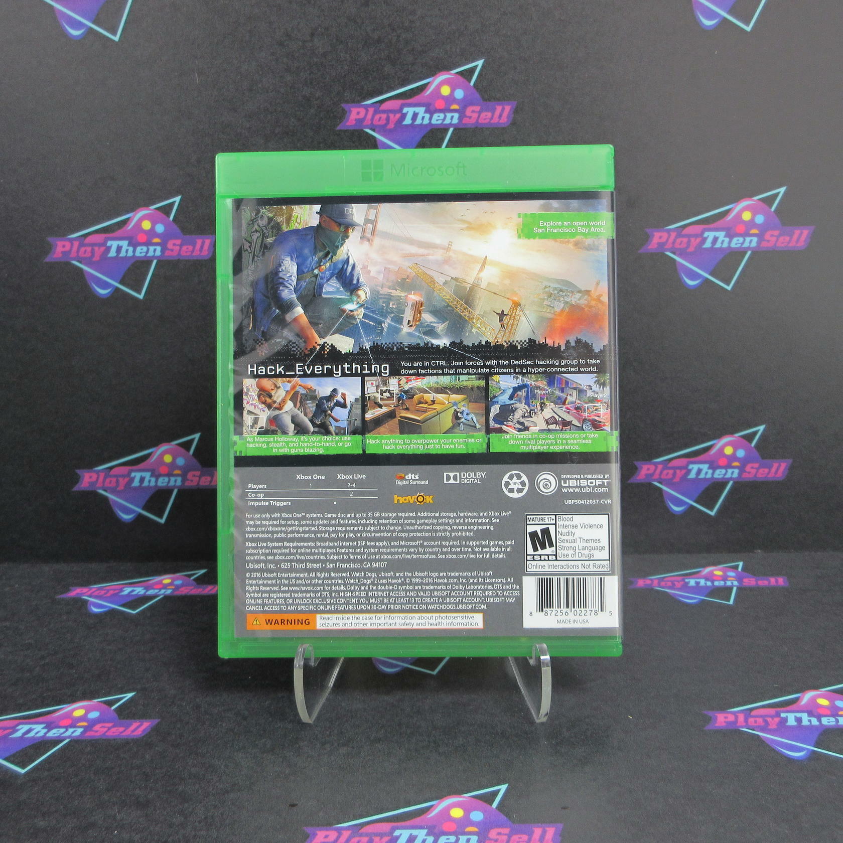 Watch Dogs 2 Xbox One Complete - Excellent