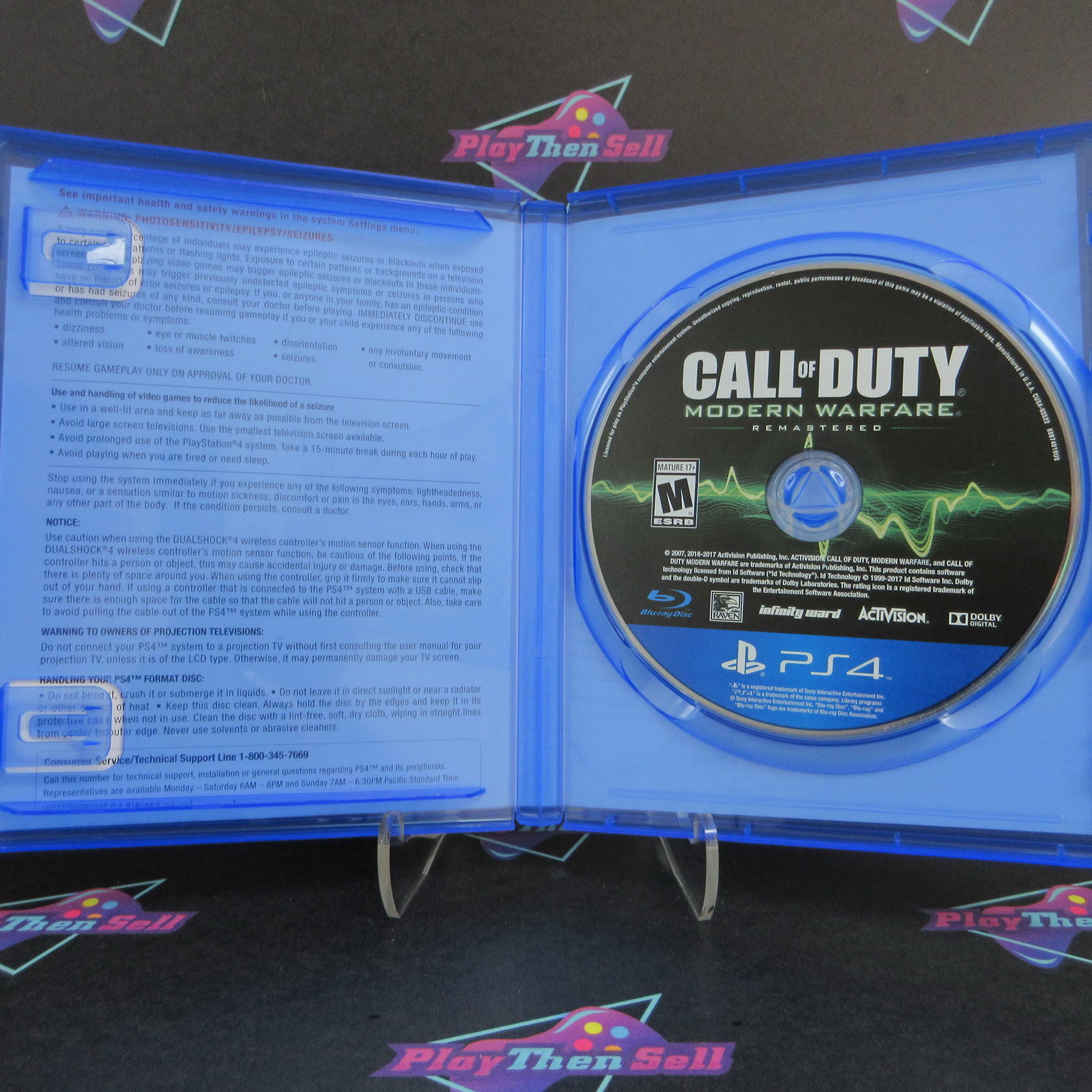 Call of Duty Modern Warfare Remastered PS4 PlayStation 4 Complete - Excellent