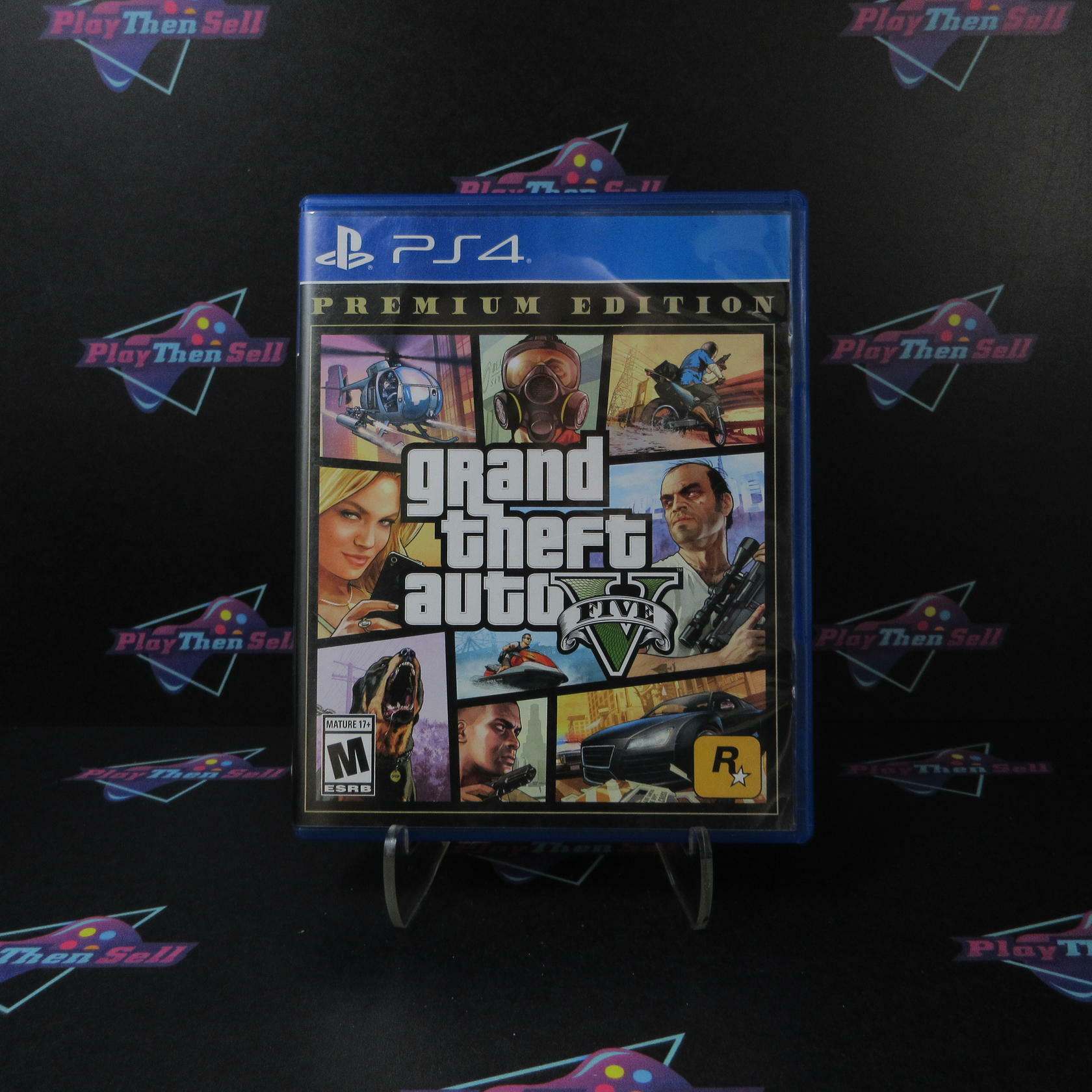 Grand Theft Auto V Premium Edition PS4 PlayStation 4 + Map Complete - Excellent