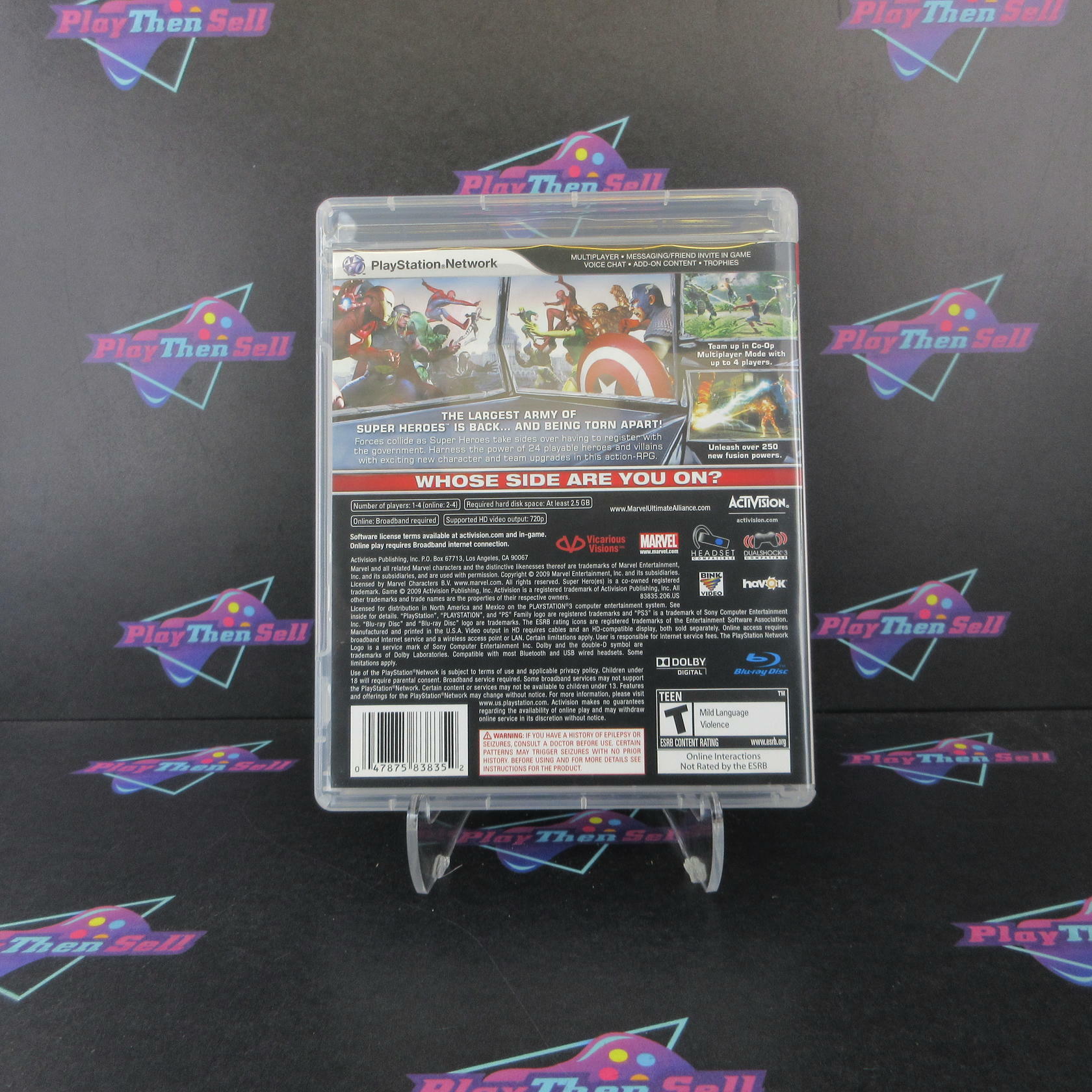 Marvel Ultimate Alliance 2 PS3 PlayStation 3 + Comic Complete - Excellent