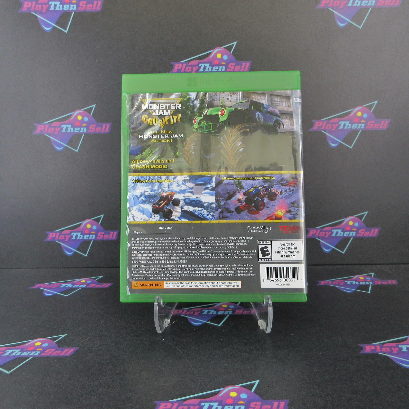 Monster Jam Crush It Xbox One Complete - Excellent