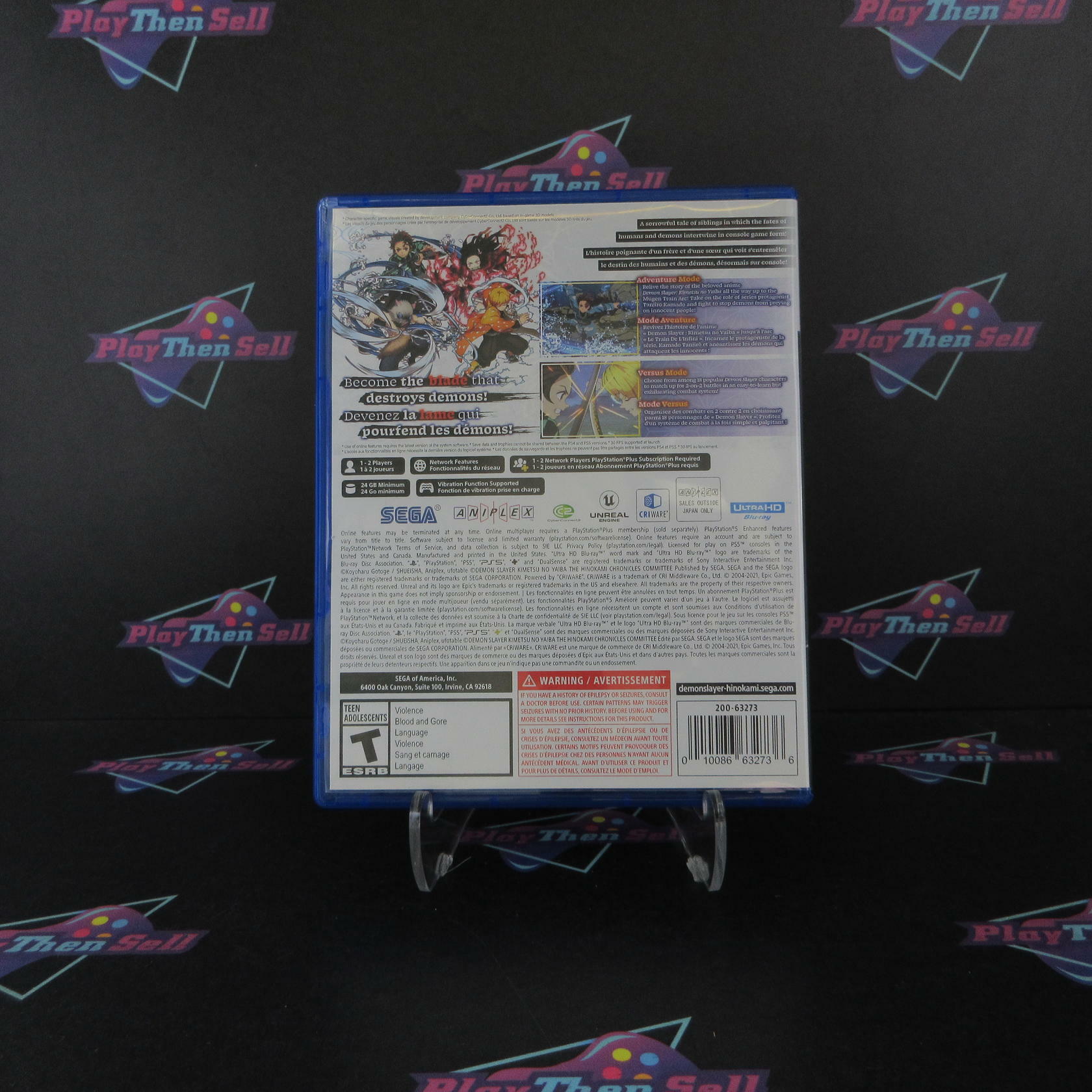 Demon Slayer The Hinokami Chronicles PS5 PlayStation 5 Complete - Refurbished
