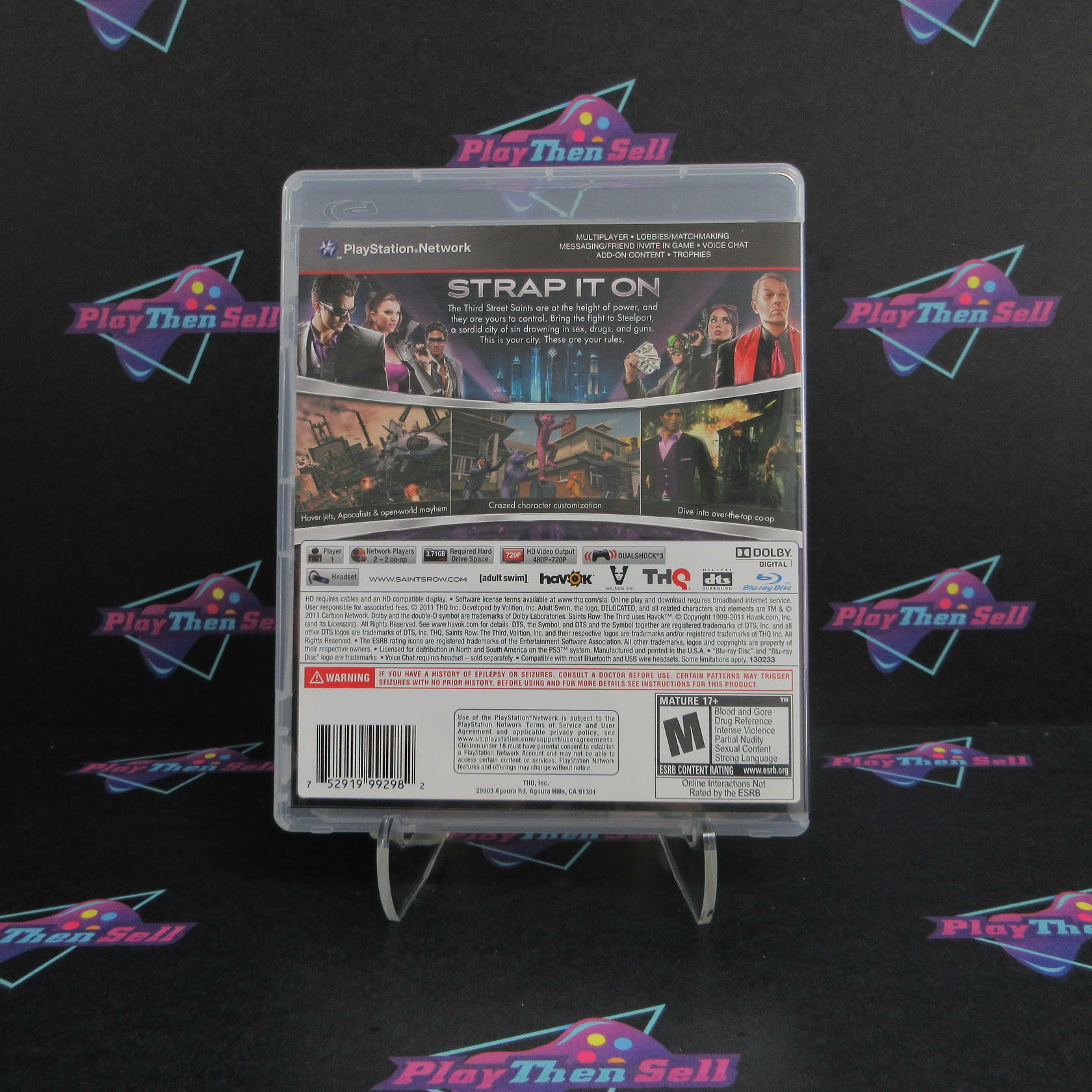 Saints Row The Third PS3 PlayStation 3 Complete - Excellent