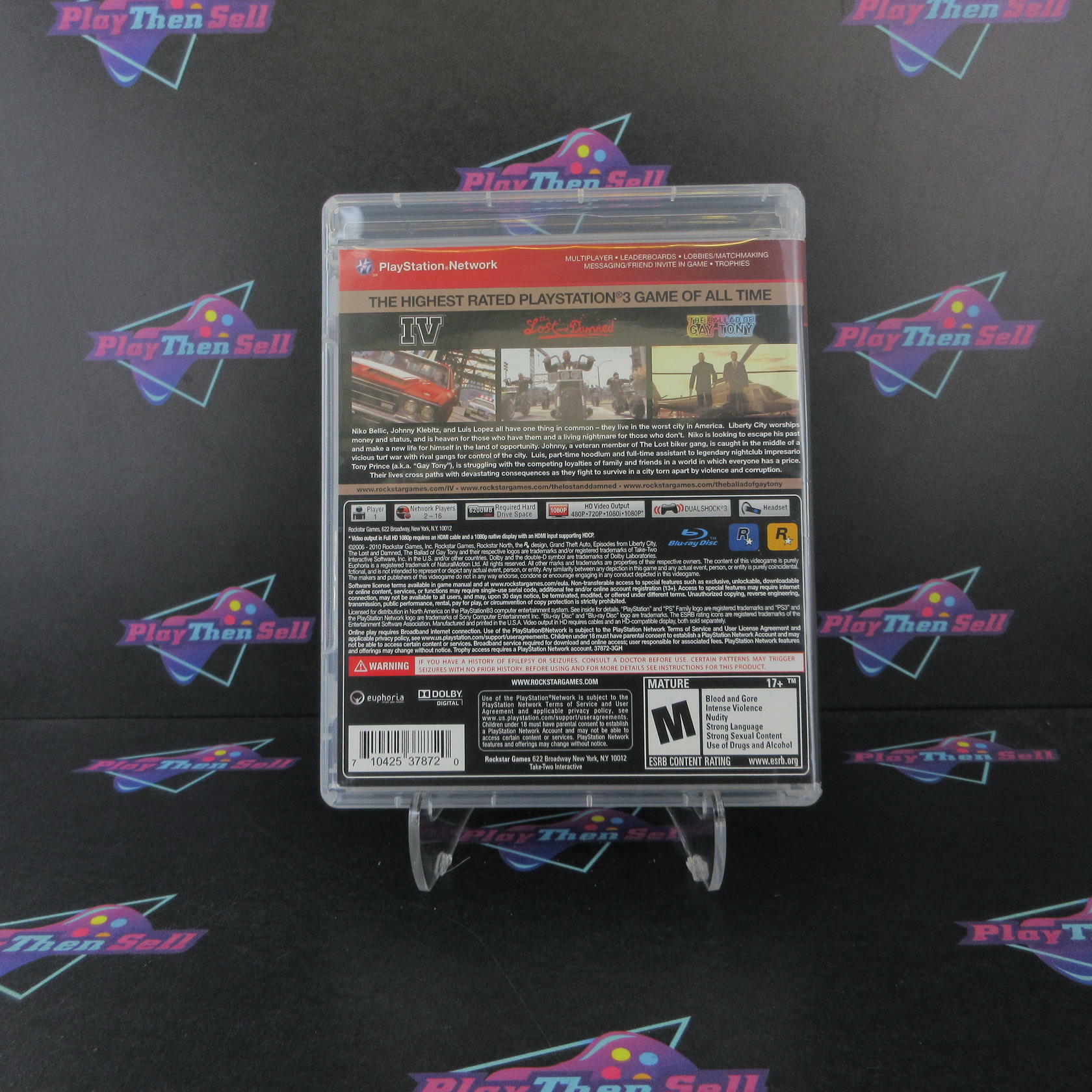 Grand Theft Auto IV Complete Edition PS3 PlayStation 3 GH Complete - Excellent