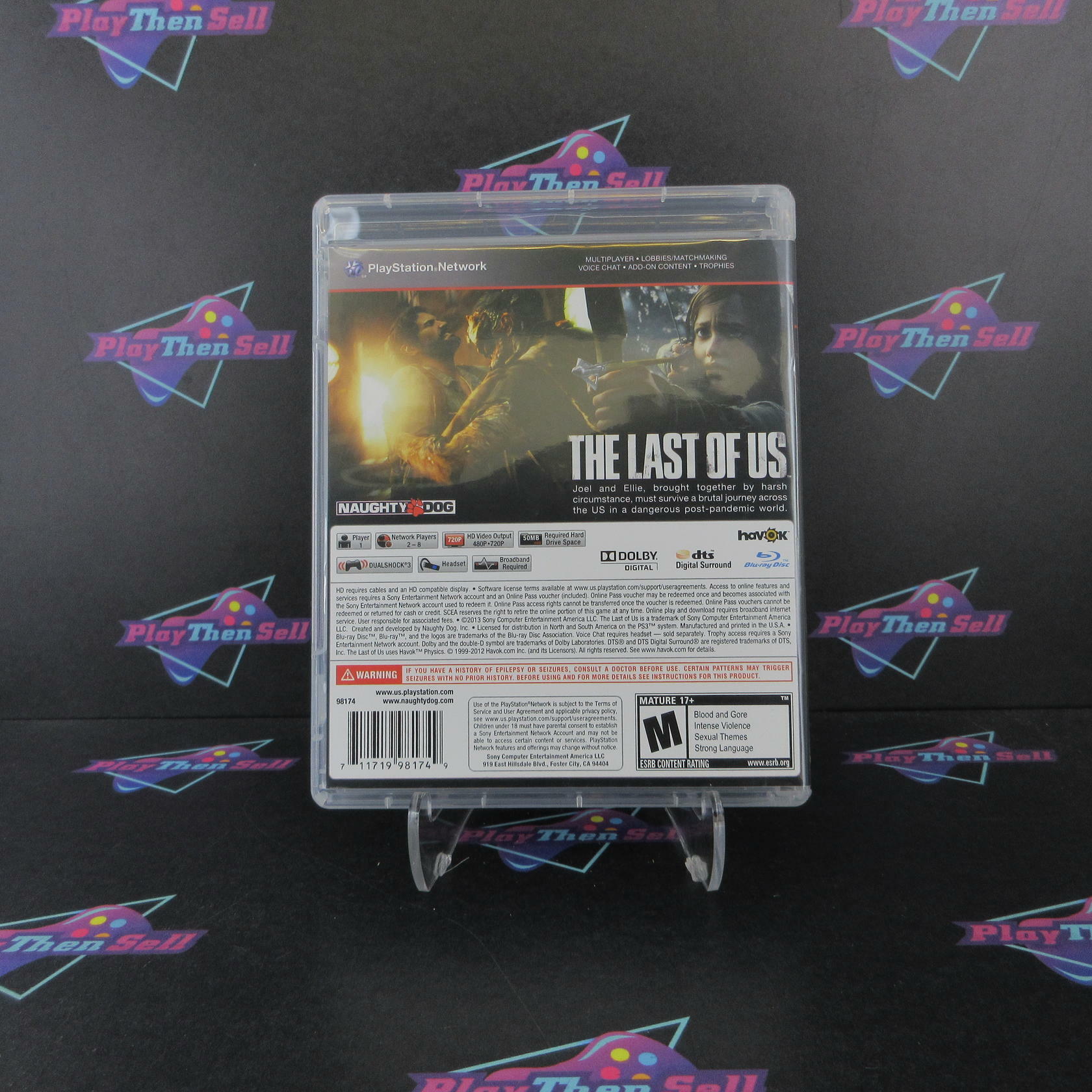 The Last of Us PS3 PlayStation 3 + Stickers Complete - Excellent