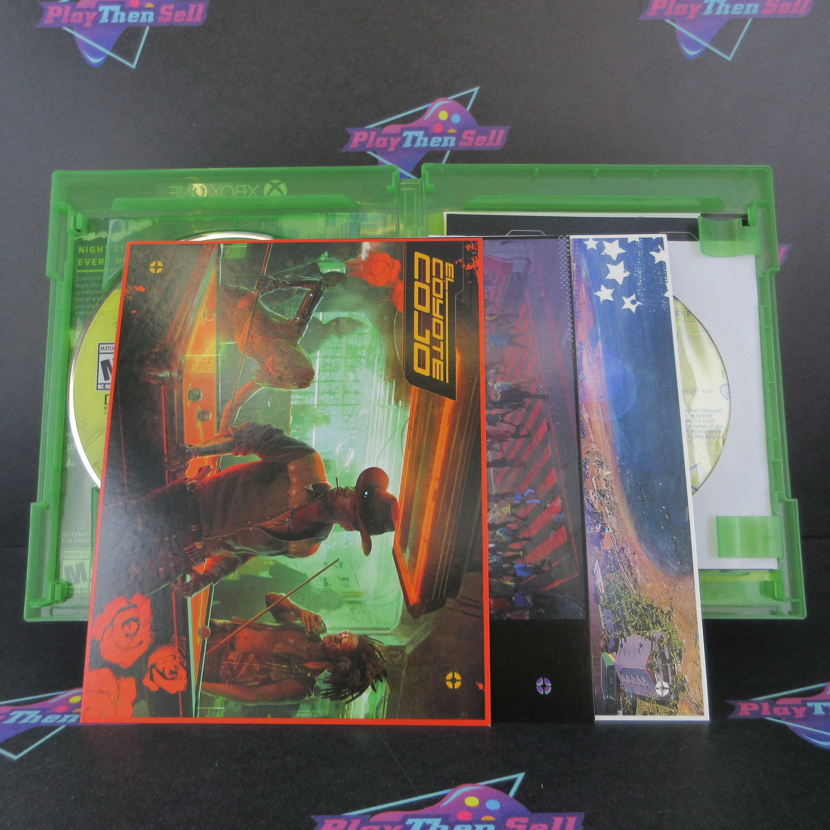 Cyberpunk 2077 Xbox One + Sleeve/Stickers/Map Complete - Excellent