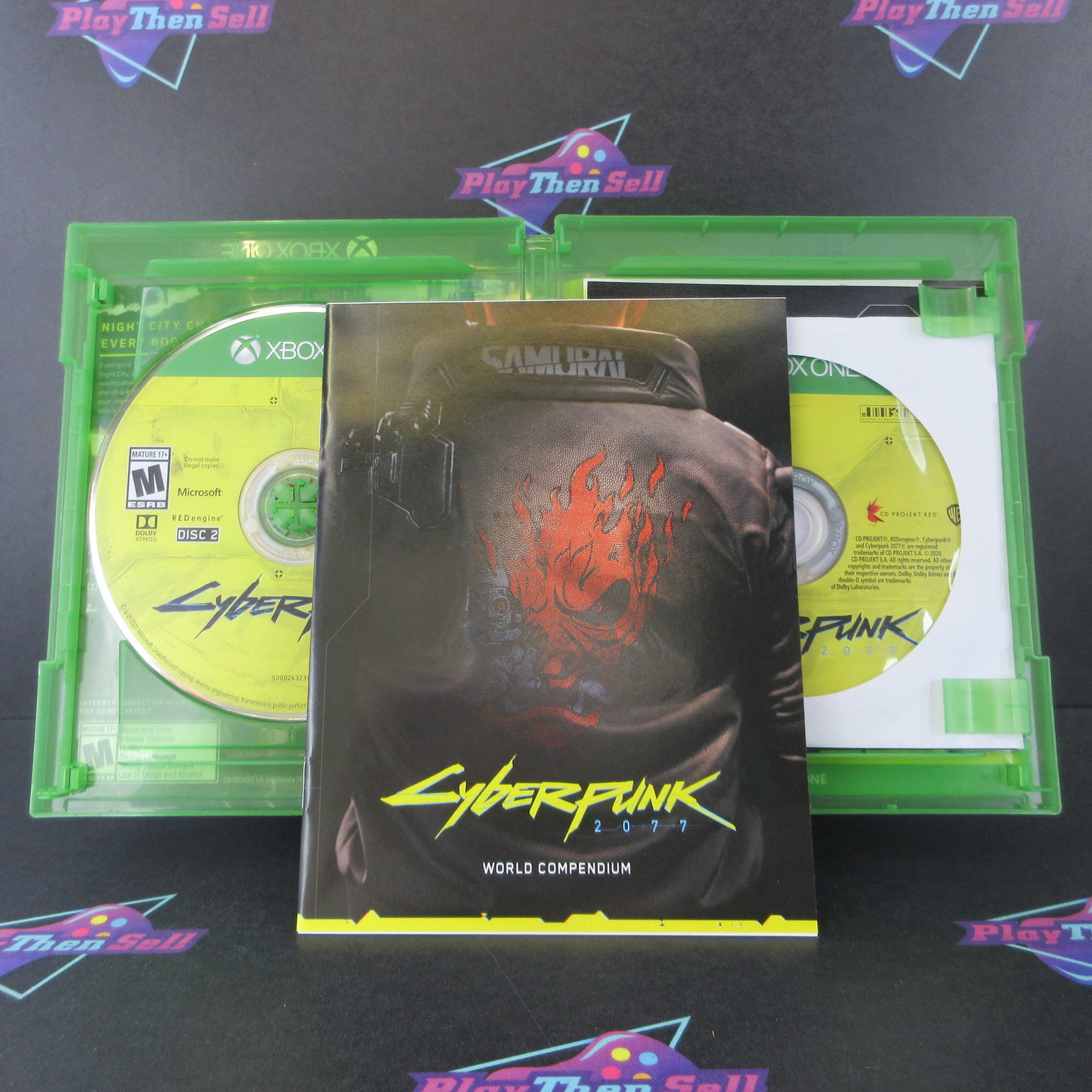 Cyberpunk 2077 Xbox One + Sleeve/Stickers/Map Complete - Excellent