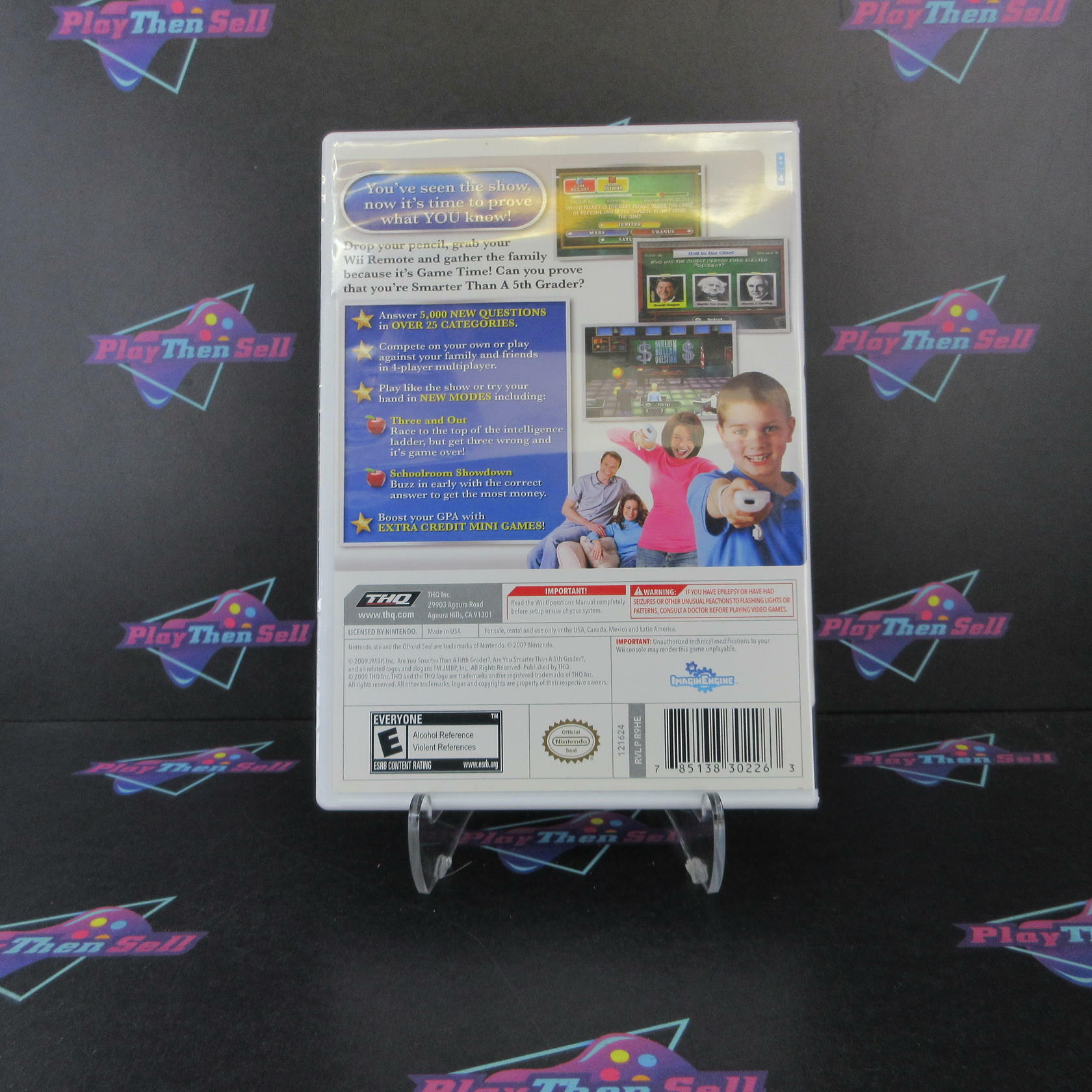 Are You Smarter Than a 5th Grader Game Time Nintendo Wii Complete - Excellent