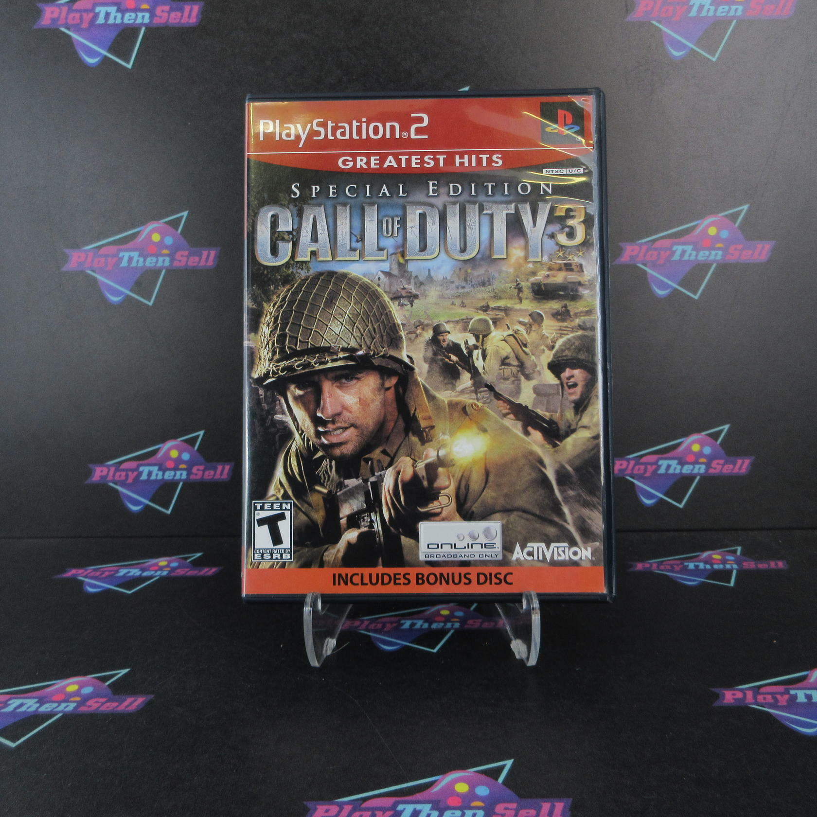 Call of Duty 3 Special Edition PS2 PlayStation 2 GH + Bonus Disc CIB - Excellent
