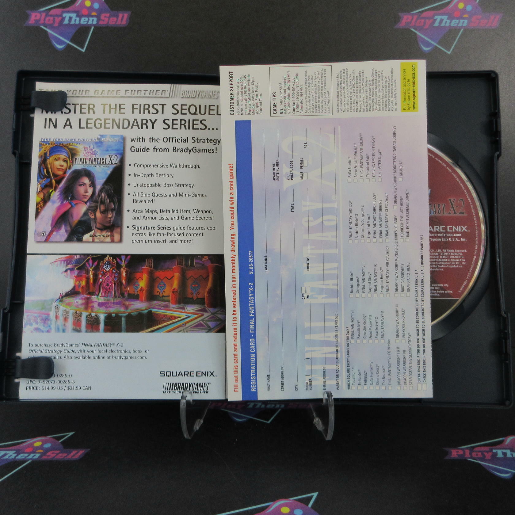 Final Fantasy X-2 PS2 PlayStation 2 + Reg Card Complete - Excellent