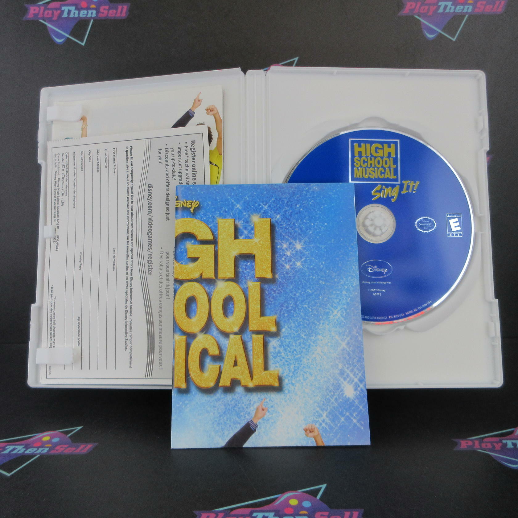High School Musical Sing It Nintendo Wii + Reg Card / Poster CIB - Excellent