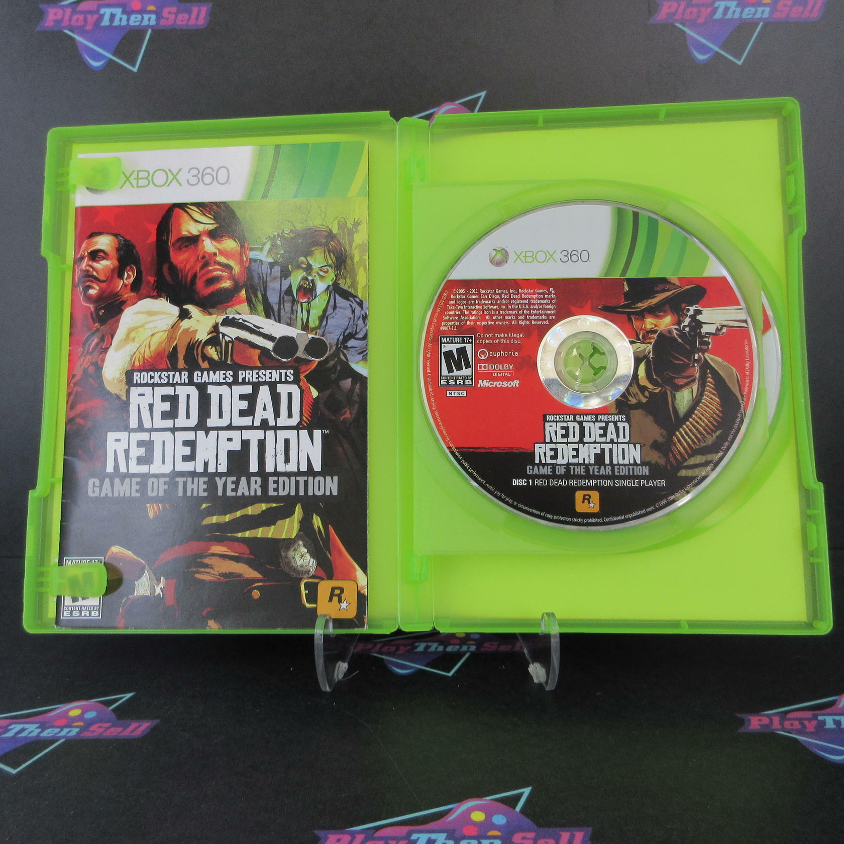 Red Dead Redemption GOTY Edition Xbox 360 + Map Complete - Excellent