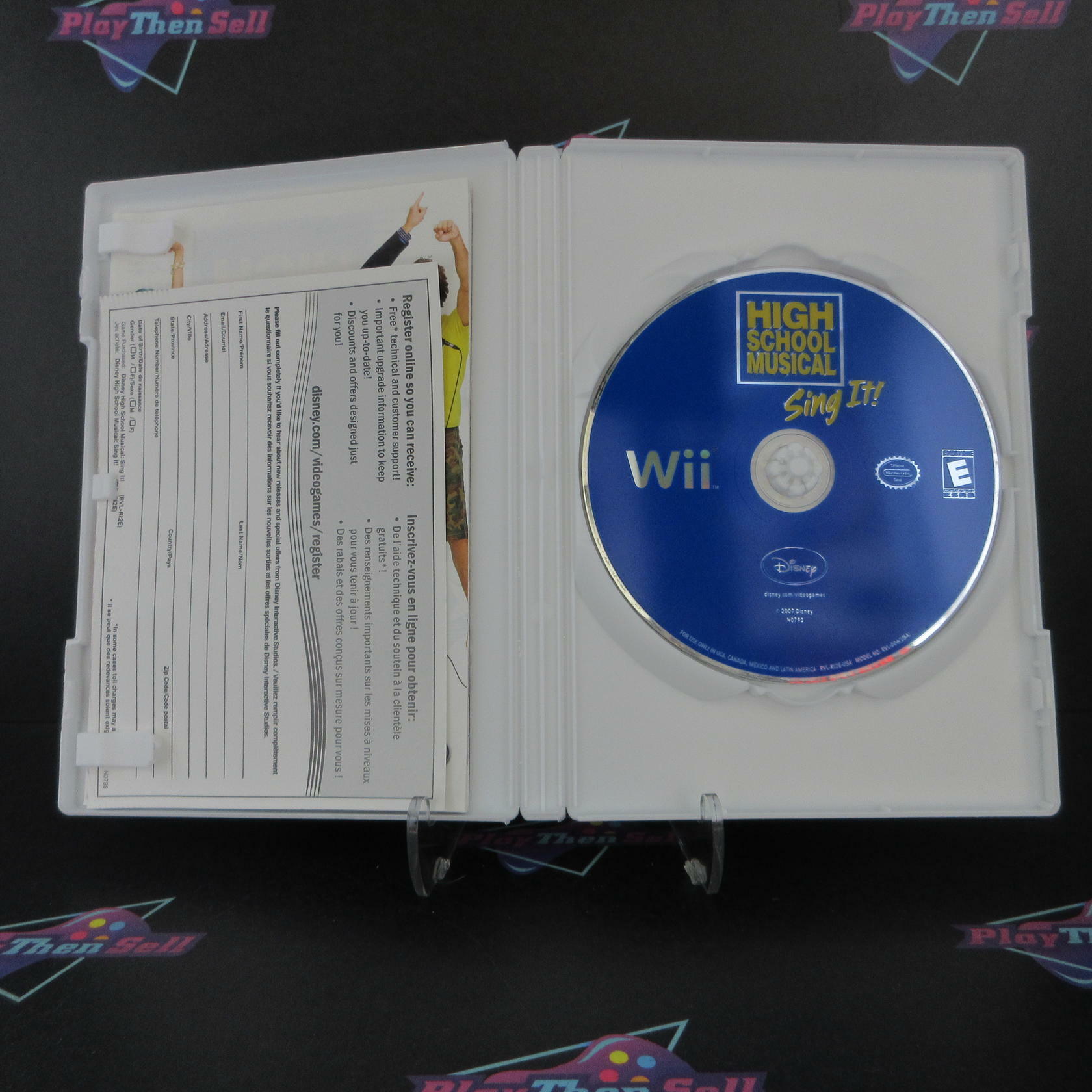 High School Musical Sing It Nintendo Wii + Reg Card / Poster CIB - Excellent