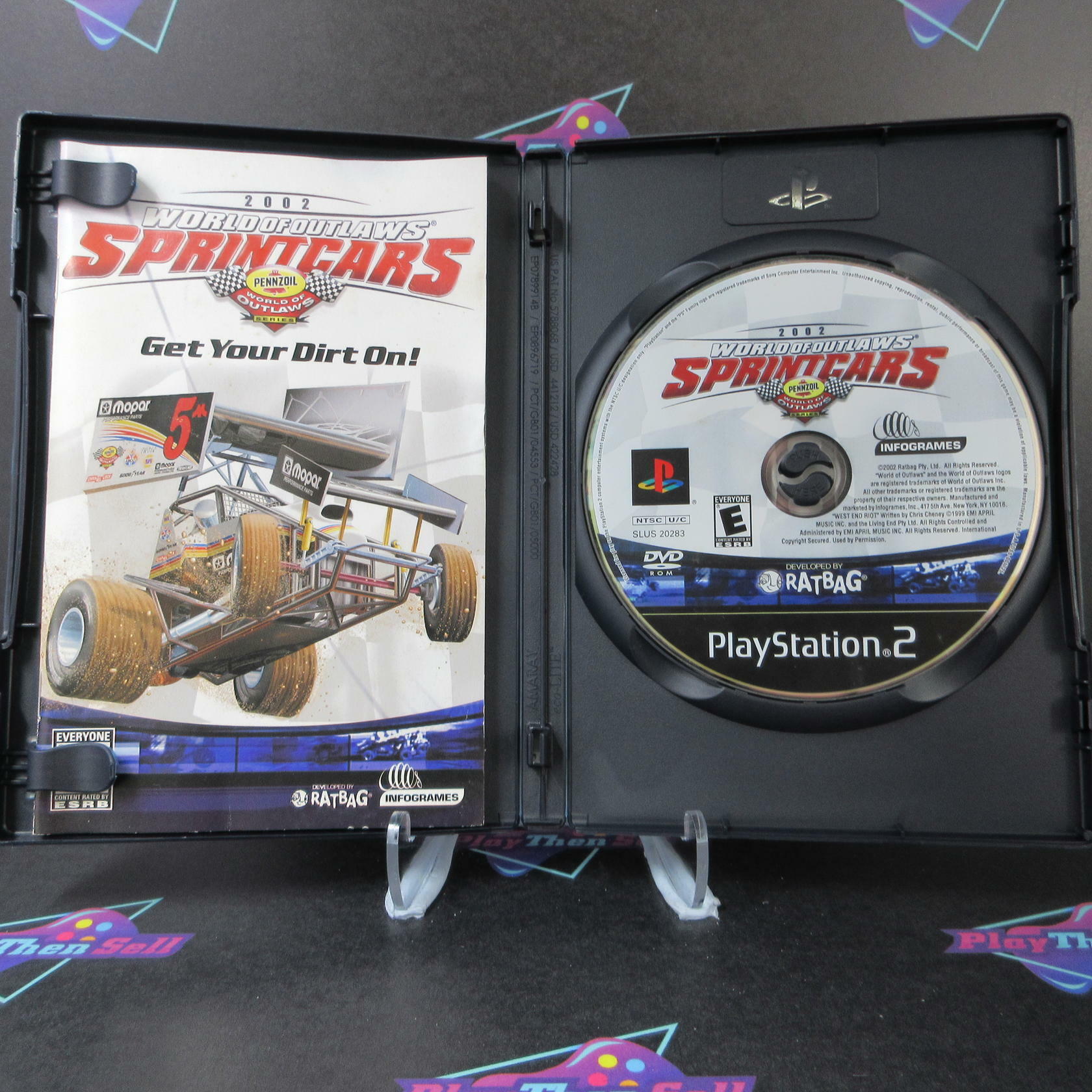 World of Outlaws Sprint Cars 2002 PS2 PlayStation 2 Complete - Excellent