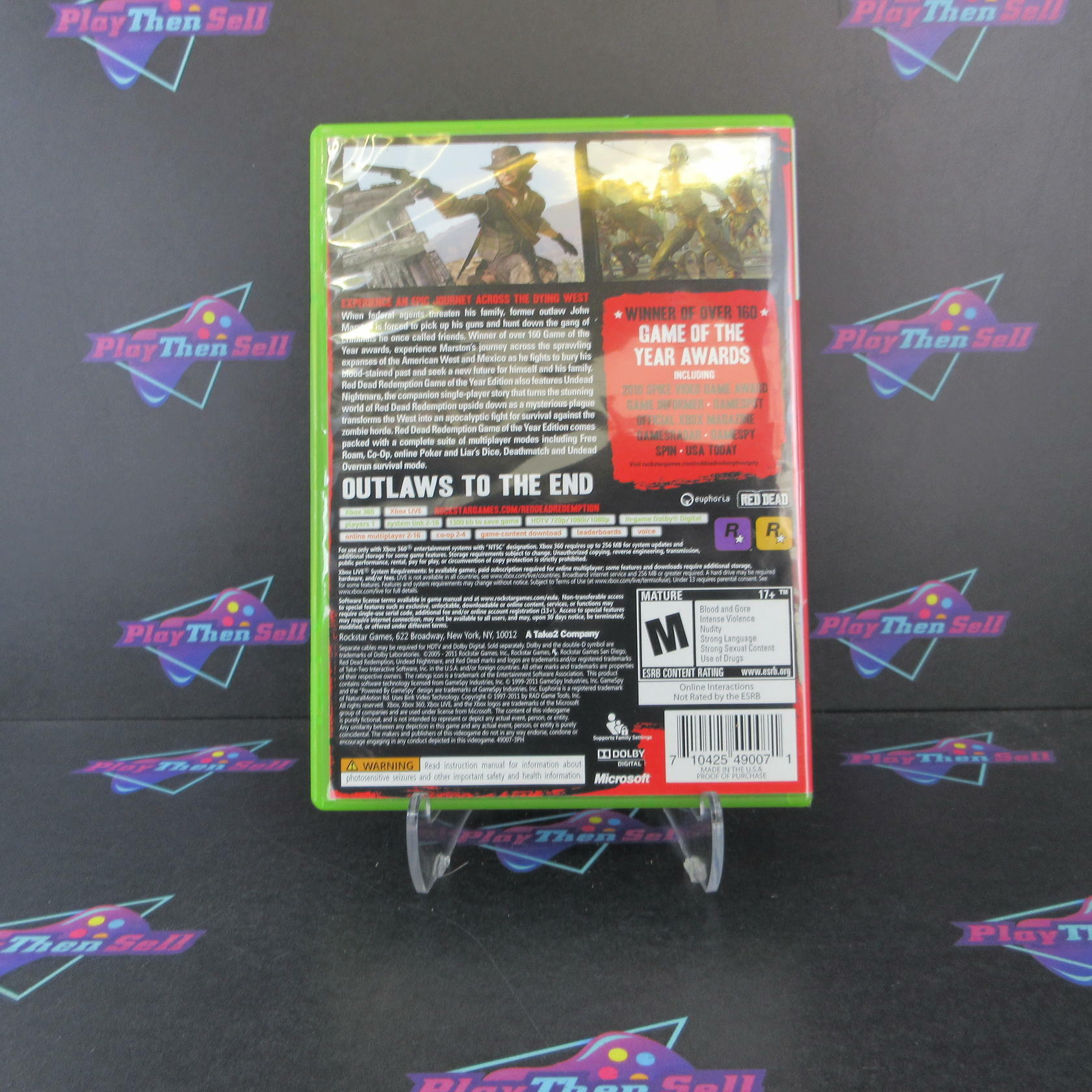 Red Dead Redemption GOTY Edition Xbox 360 + Map Complete - Excellent