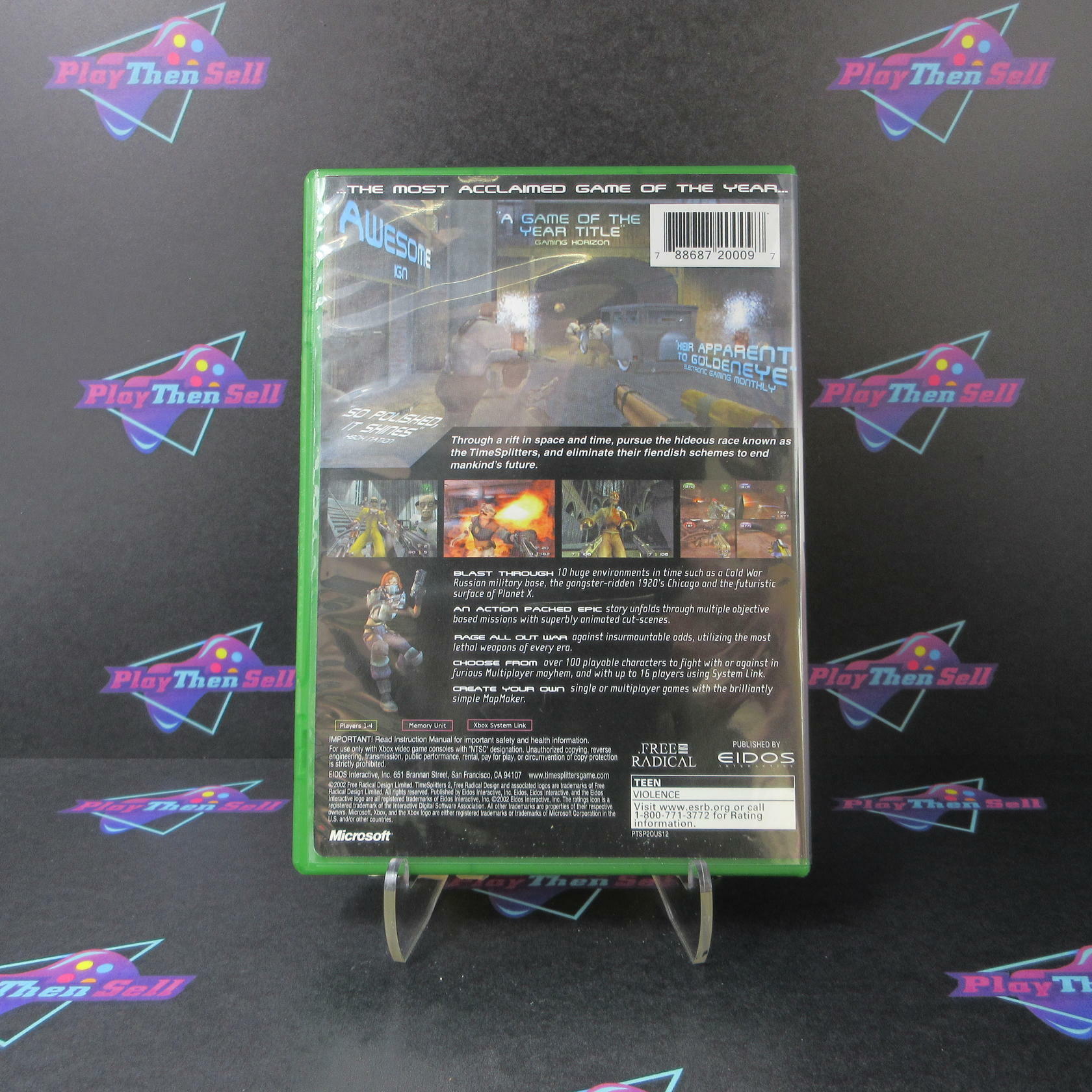 Time Splitters 2 Xbox + Reg Card Complete - Refurbished