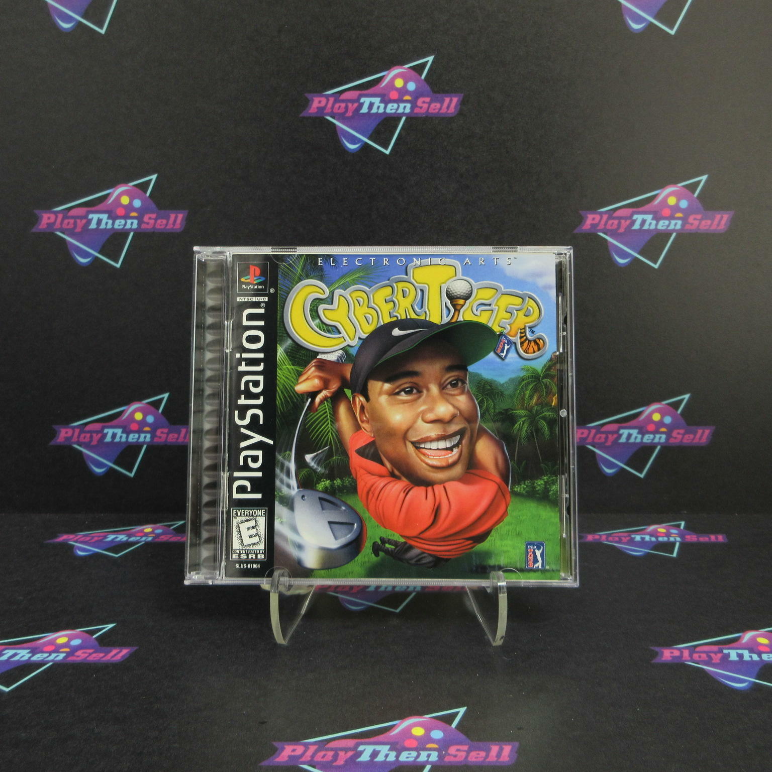 Cyber Tiger PS1 PlayStation 1 + Reg Card Complete - Excellent